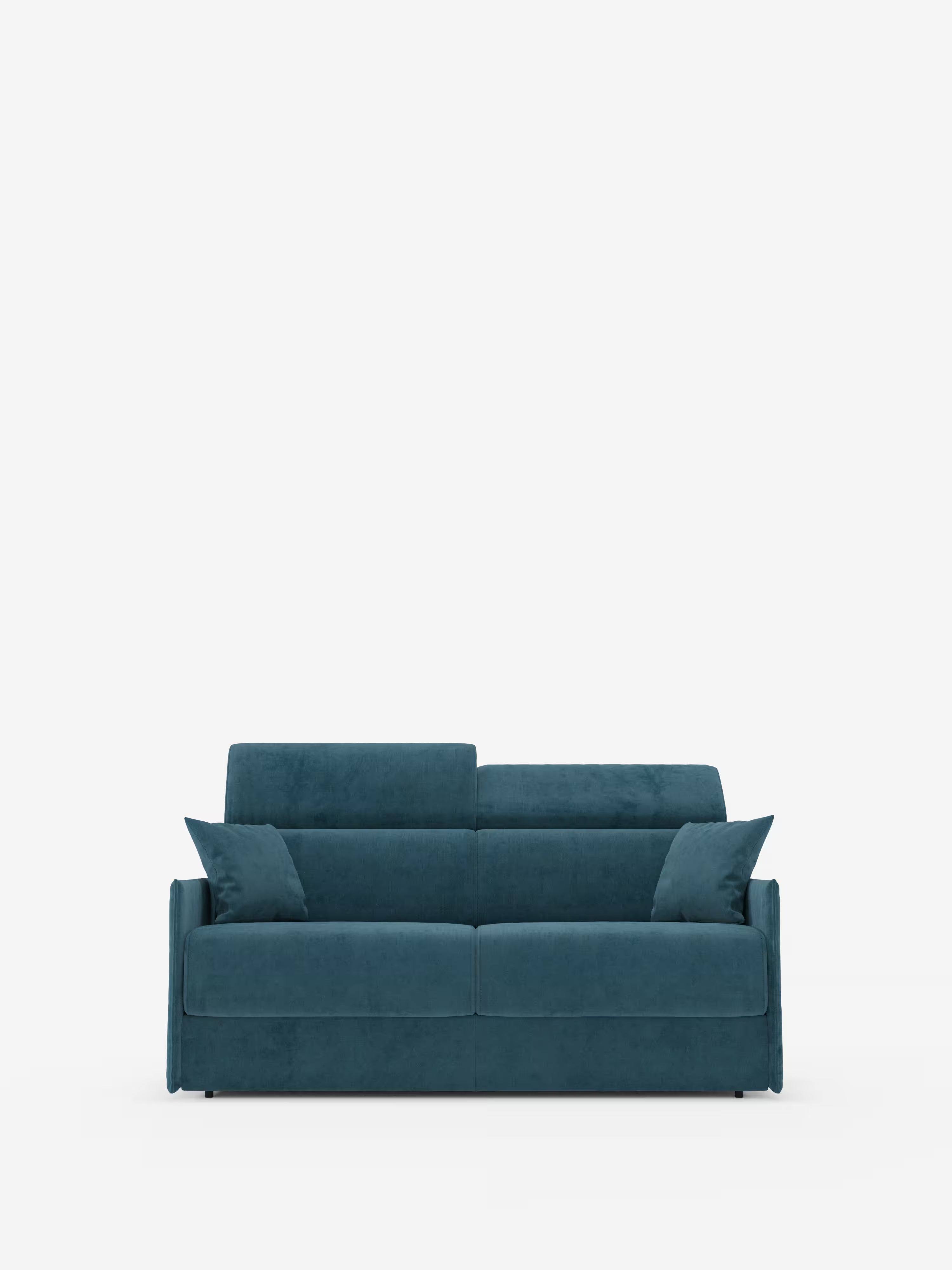 Miryam Divano letto con poggiatesta reclinabili e comfort maxi - design compatto in morbido tessuto smacchiabile T31