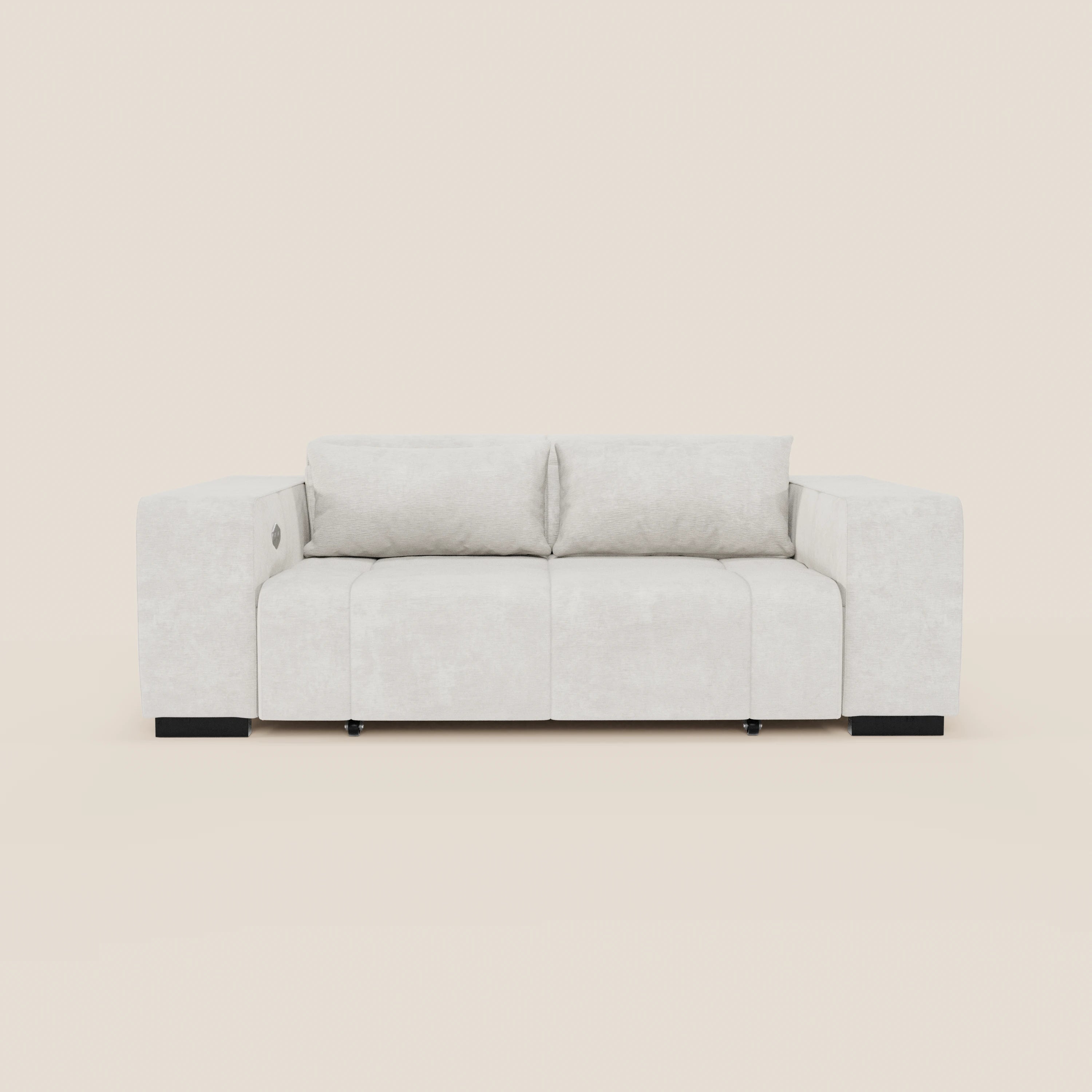 Monarch Divano con Relax Elettrico per allungamento sedute e Poggiatesta Reclinabile in tessuto morbido smacchiabile T31 - divani.store