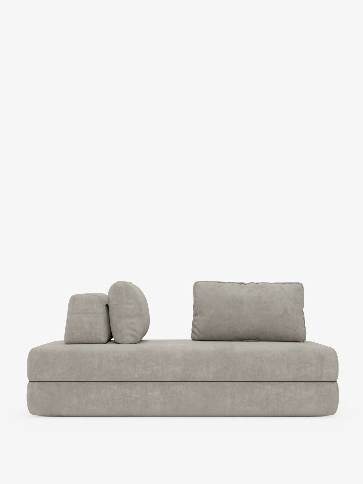 Rift divano letto matrimoniale 2 posti e 3 posti con schienali mobili - materasso alto 24 cm e memory foam in tessuto smacchiabile T31