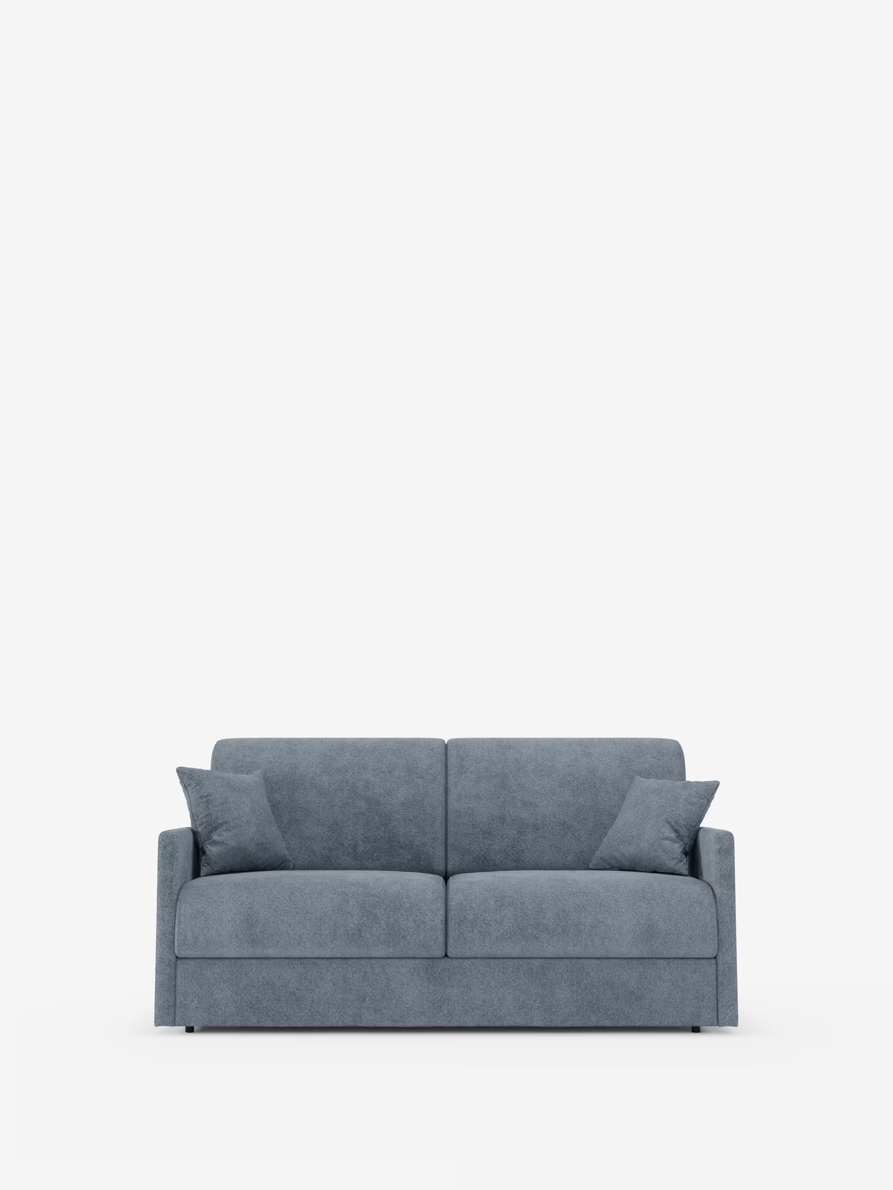 Tommy Schlafsofa für 2 und 3 Sitzplätze, Doppelbett - 100% abziehbar, aus fleckenabweisendem Baumwollimitat-Stoff T33