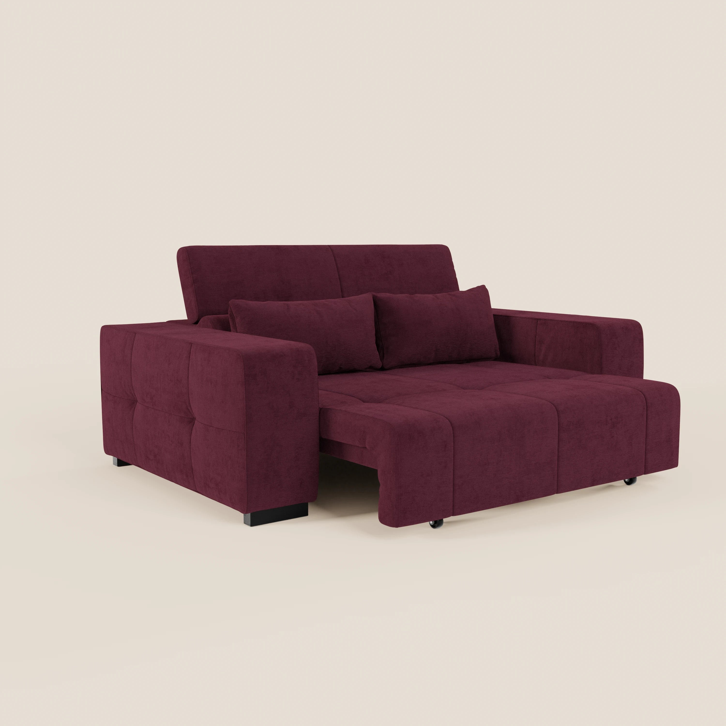 Monarch Divano con Relax Elettrico per allungamento sedute e Poggiatesta Reclinabile in tessuto morbido smacchiabile T31 - divani.store