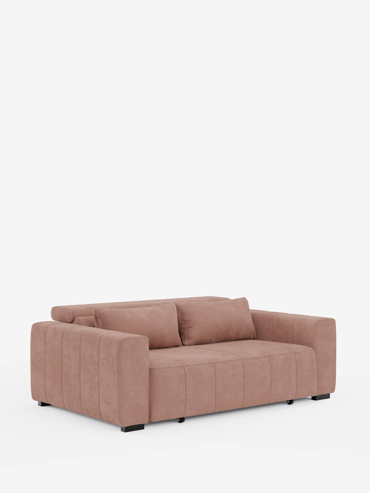 Doric divano 3 posti con sedute allungabili tramite relax elettrico - poggiatesta reclinabile in tessuto smacchiabile T23