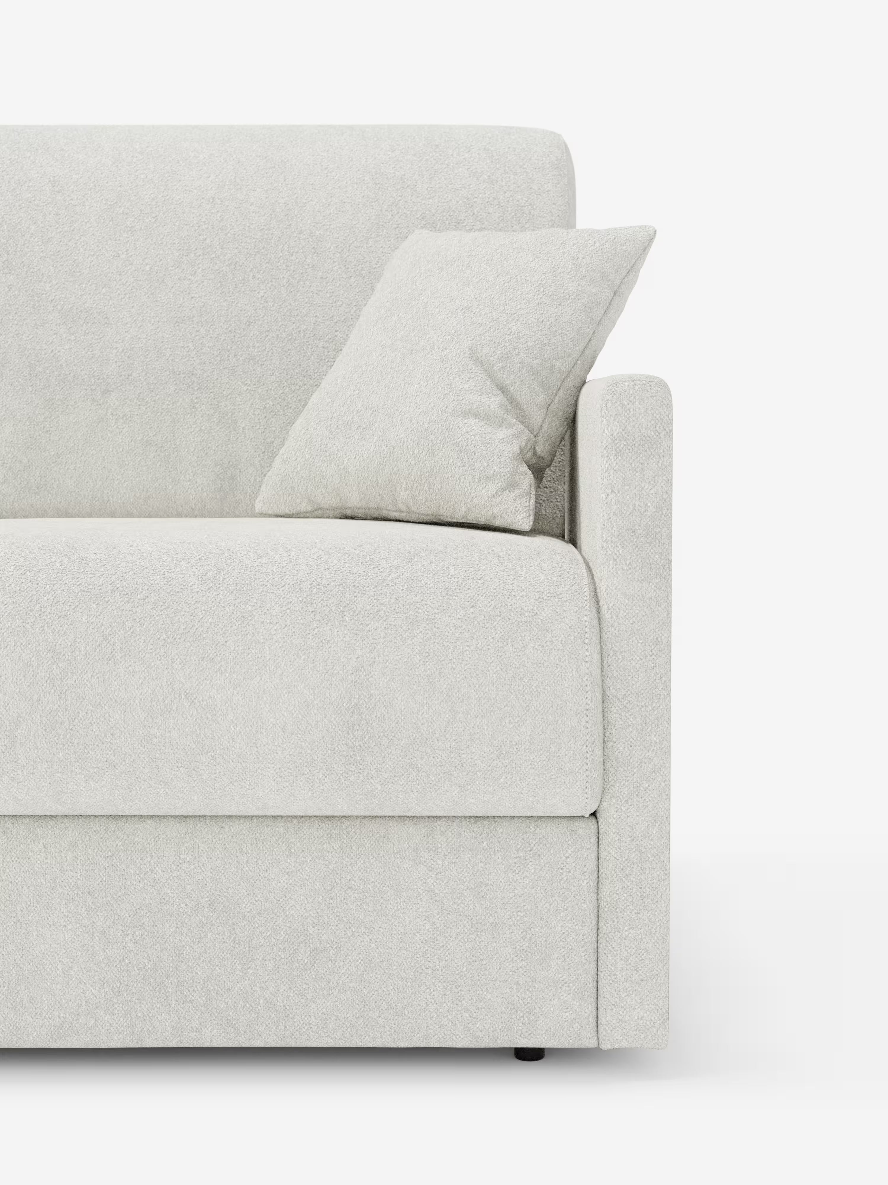 Tommy Schlafsofa für 2 und 3 Sitzplätze, Doppelbett - 100% abziehbar, aus fleckenabweisendem Baumwollimitat-Stoff T33