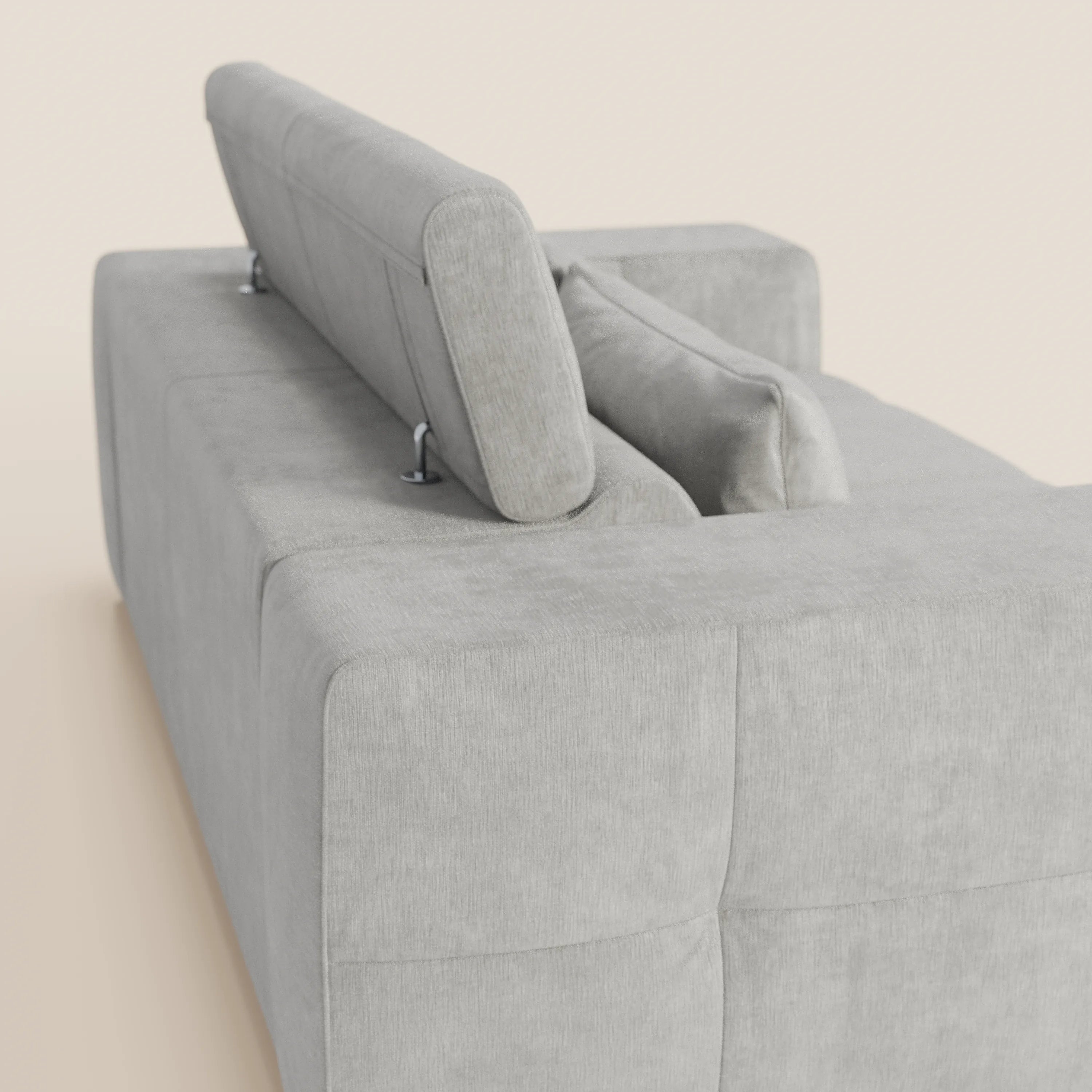 Monarch Divano con Relax Elettrico per allungamento sedute e Poggiatesta Reclinabile in tessuto morbido smacchiabile T31 - divani.store