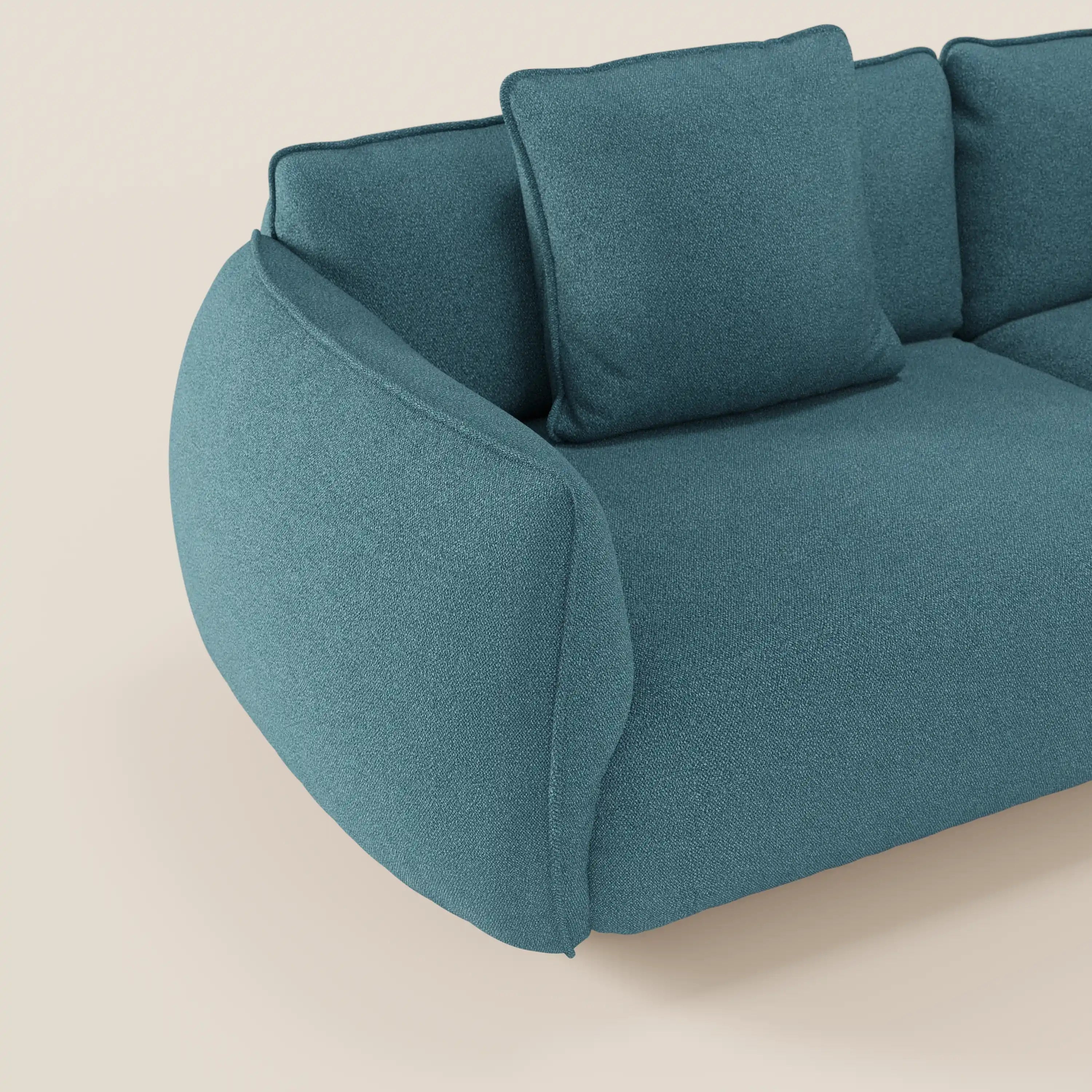 Nimbus divano lineare modulare a 3 sedute componibile in morbido tessuto T33 - divani.store