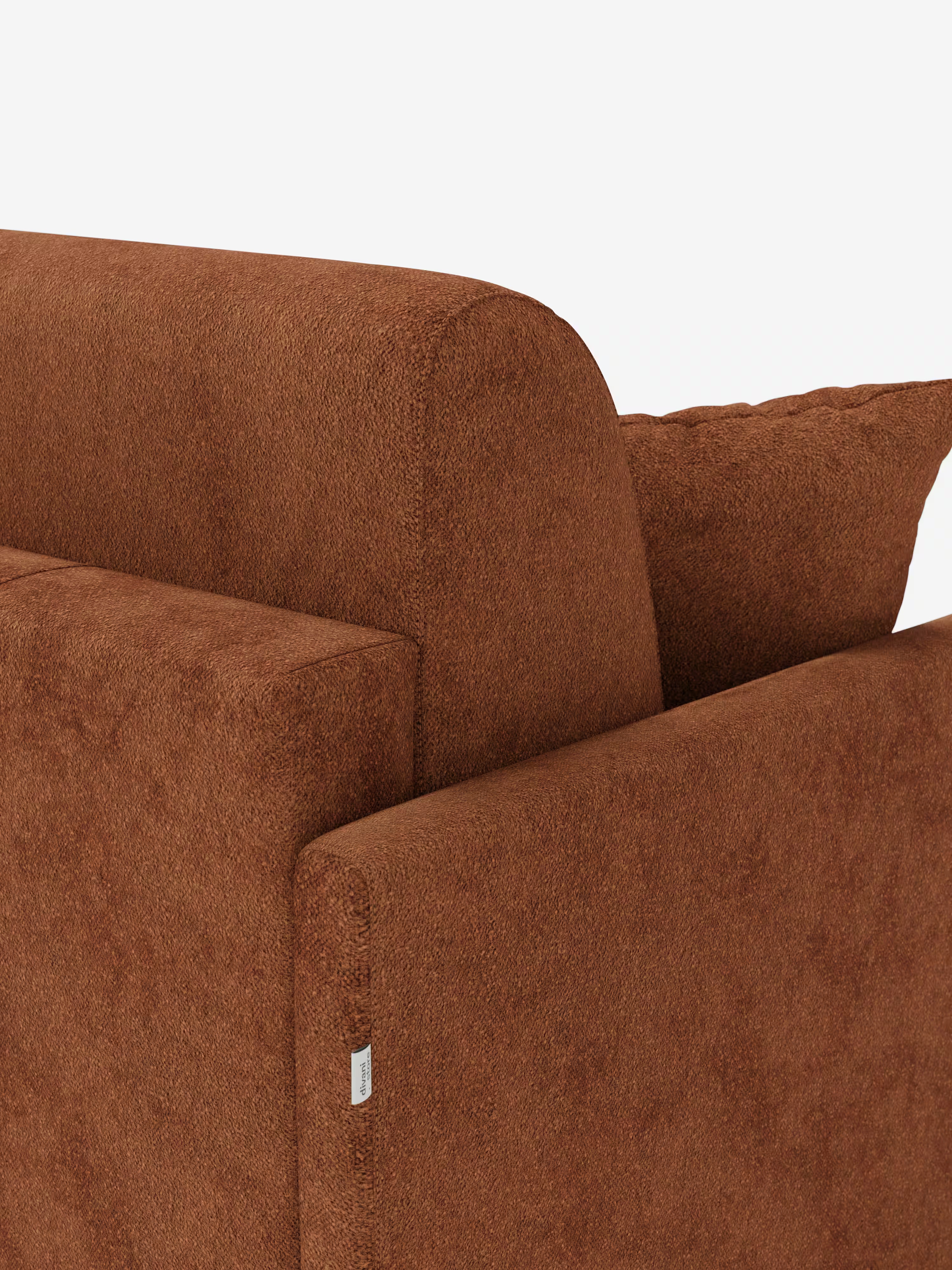 Tommy Divano Letto con penisola contenitore - design minimal e sfoderabile in tessuto smacchiabile simil cotone T33
