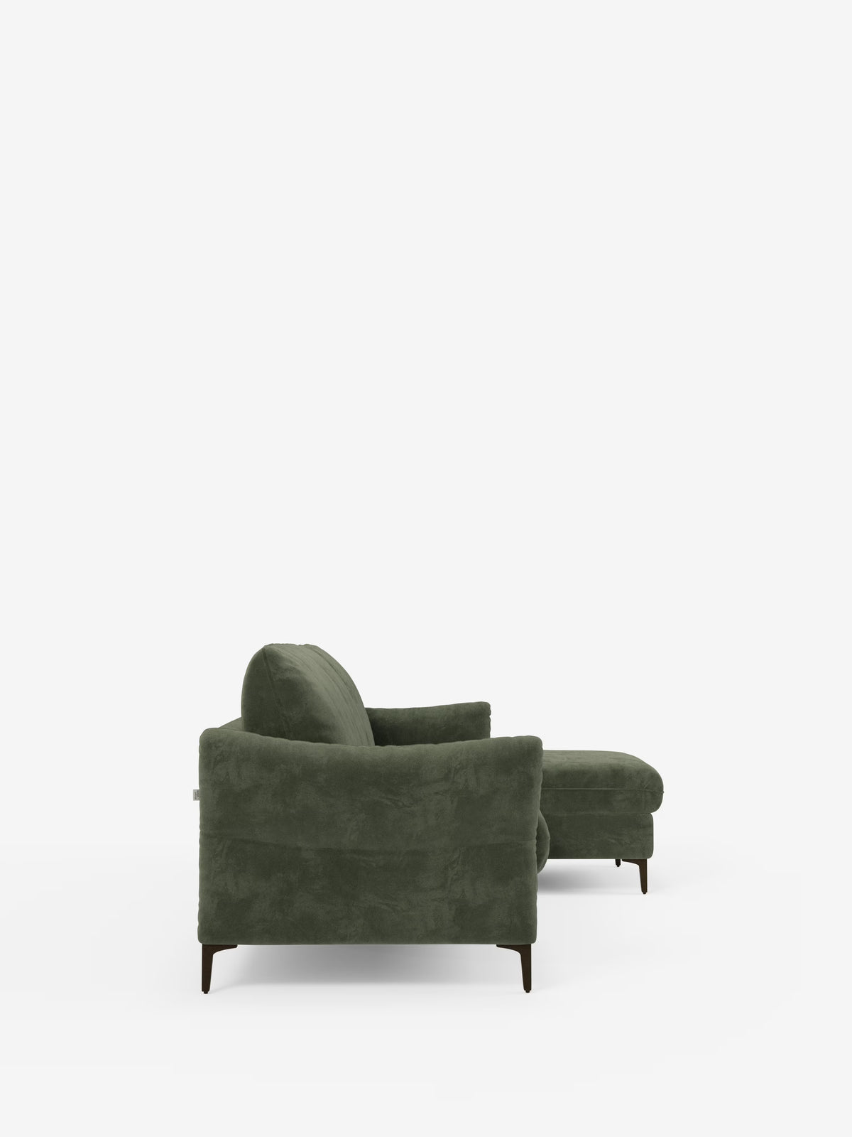 Dalia schlafsofa mit Chaiselongue mit Stauraum und Matratze 18 cm hoch – hohe Füße und fleckenabweisender Stoff T30