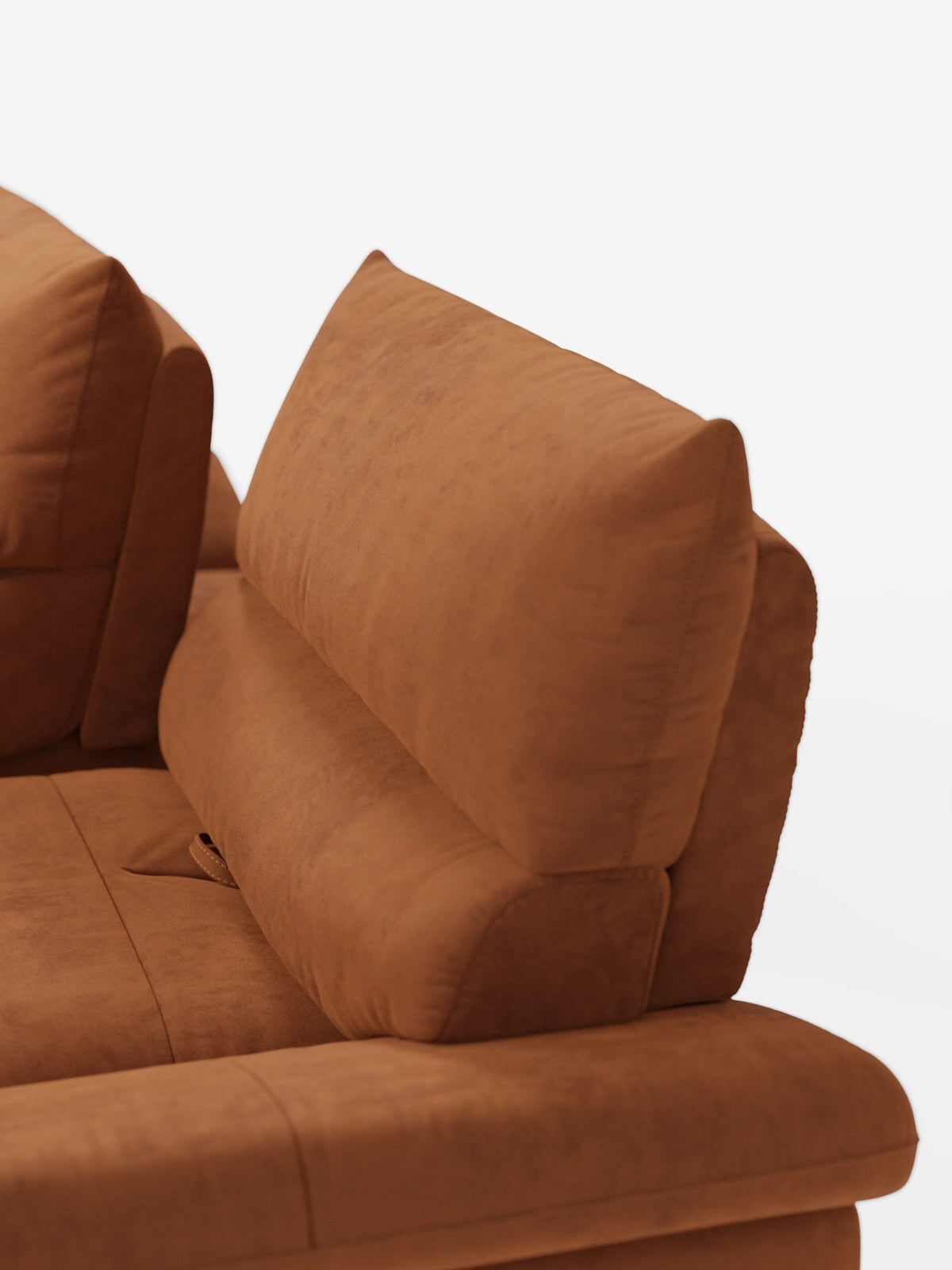 Eclipse Divano dal design moderno 2 e 3 posti con schienali traslanti - piedini alti in elegante microfibra smacchiabile T11