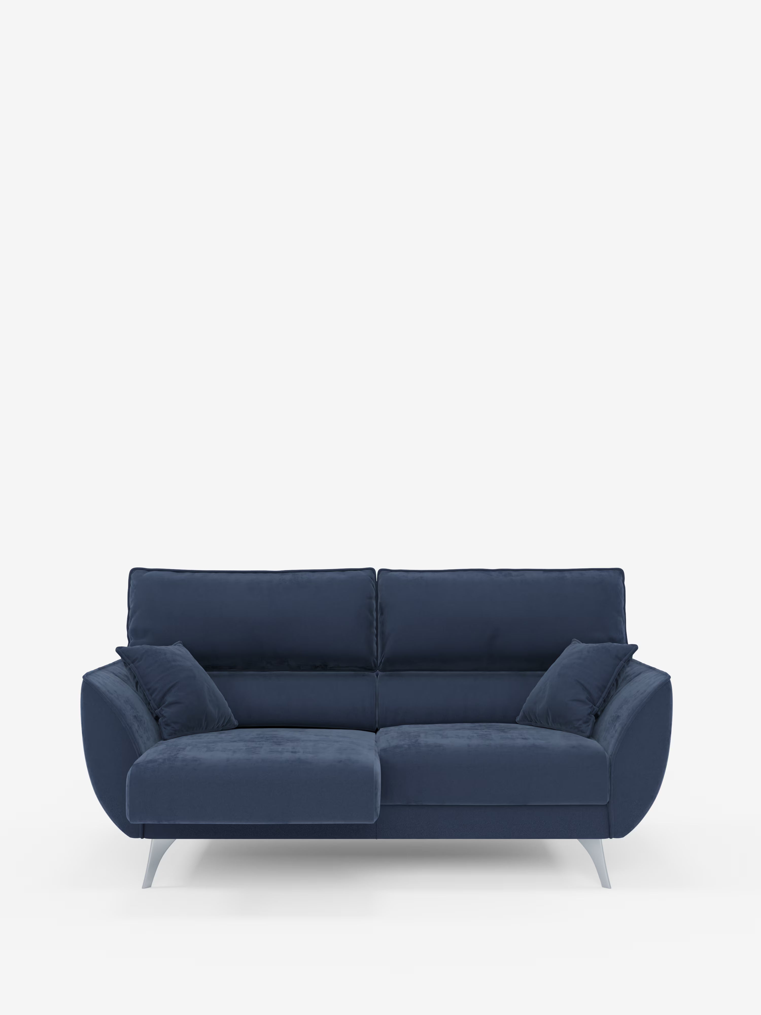 Michelangelo Sofa mit 2 und 3 ausziehbaren Sitzen und verstellbaren Kopfstützen aus abwaschbarem Stoff T30