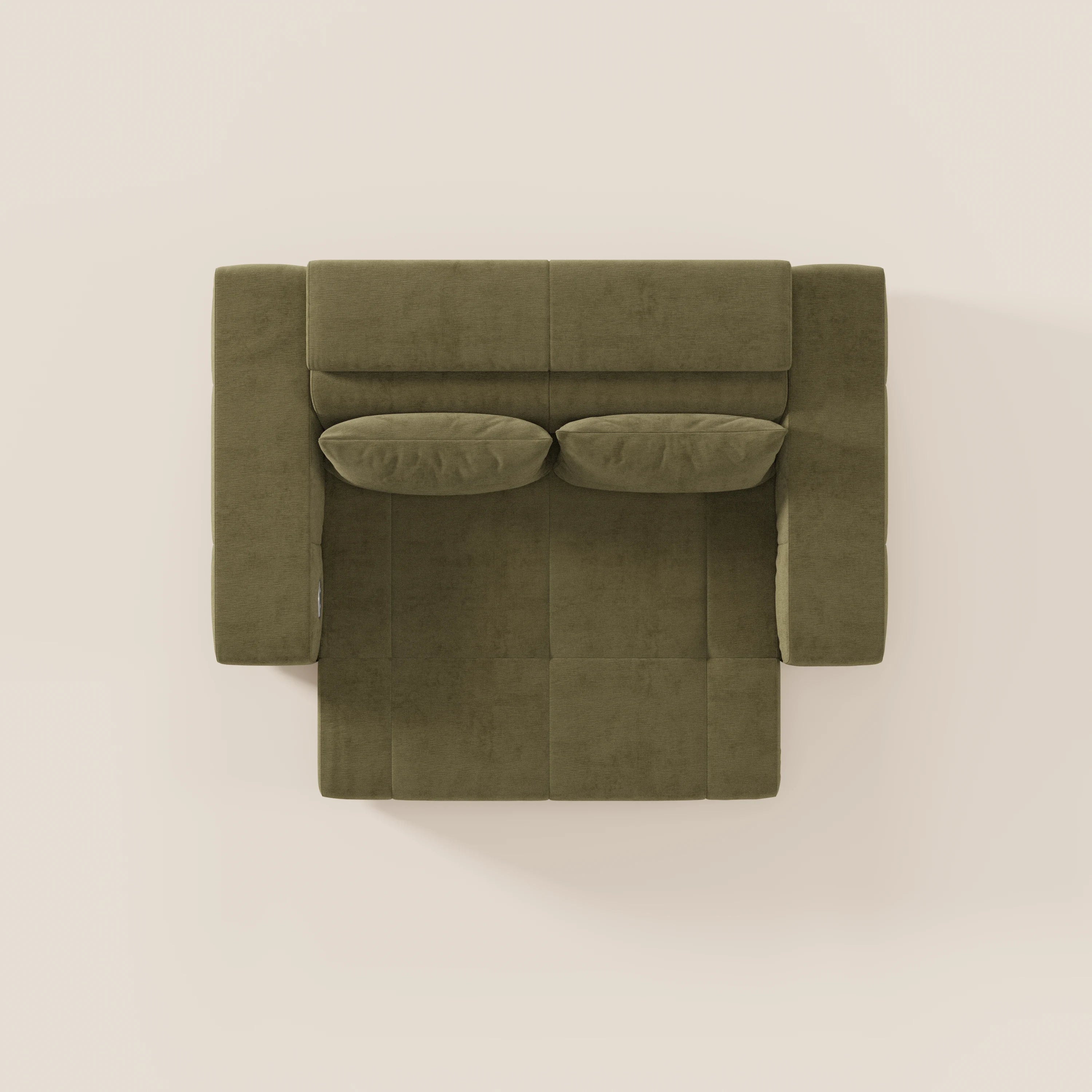 Monarch Divano con Relax Elettrico per allungamento sedute e Poggiatesta Reclinabile in tessuto morbido smacchiabile T31 - divani.store