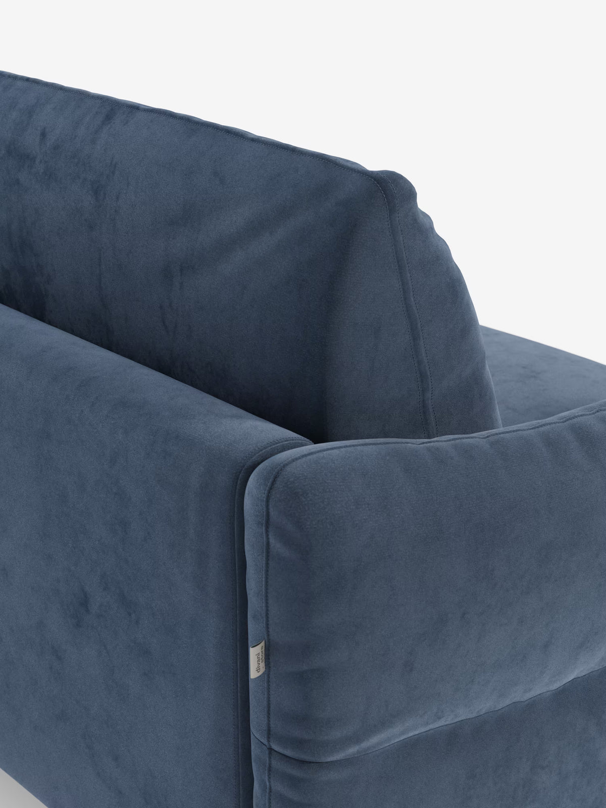Dalia schlafsofa mit Chaiselongue mit Stauraum und Matratze 18 cm hoch – hohe Füße und fleckenabweisender Stoff T30