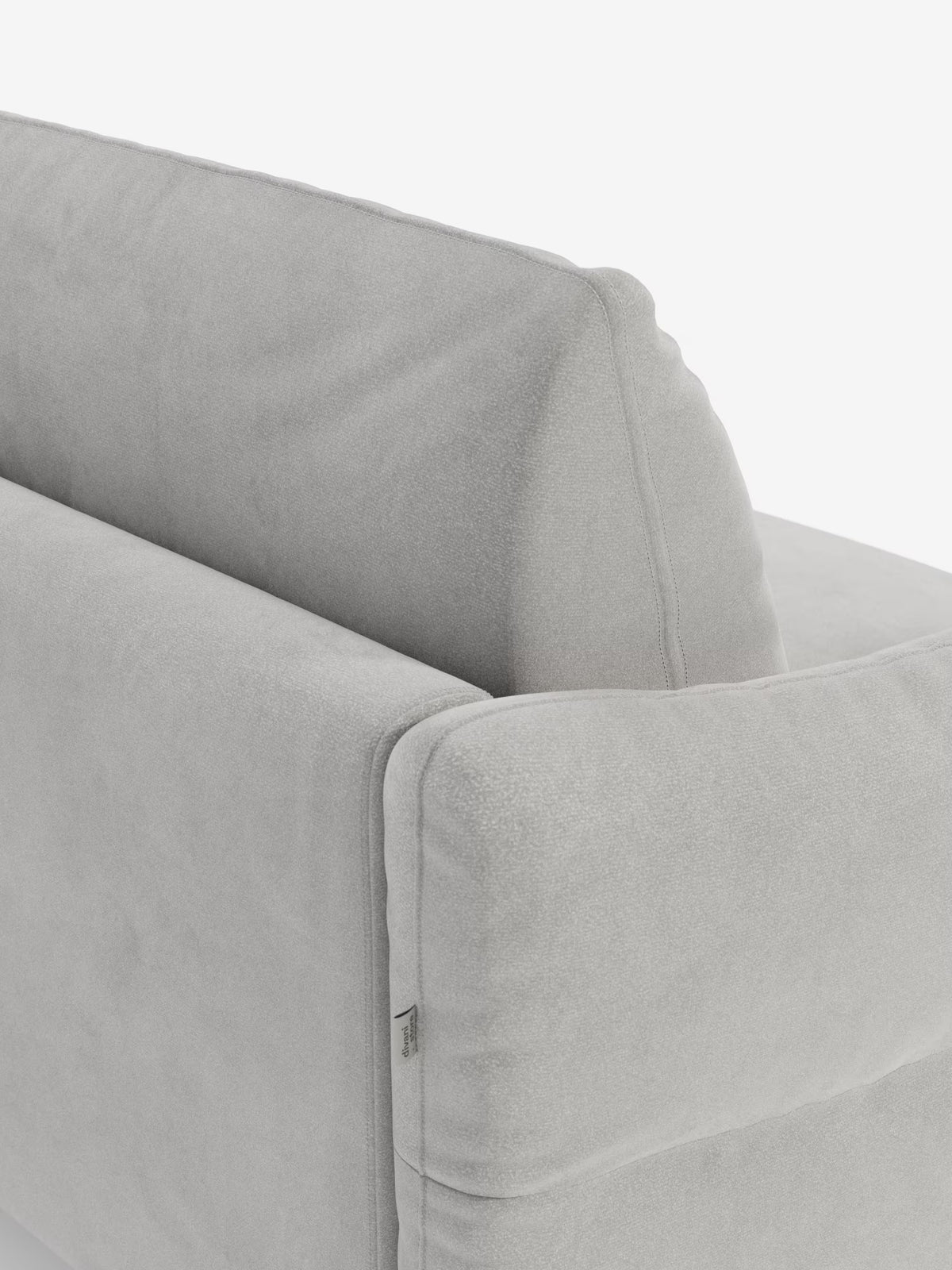 Dalia schlafsofa mit Chaiselongue mit Stauraum und Matratze 18 cm hoch – hohe Füße und fleckenabweisender Stoff T30
