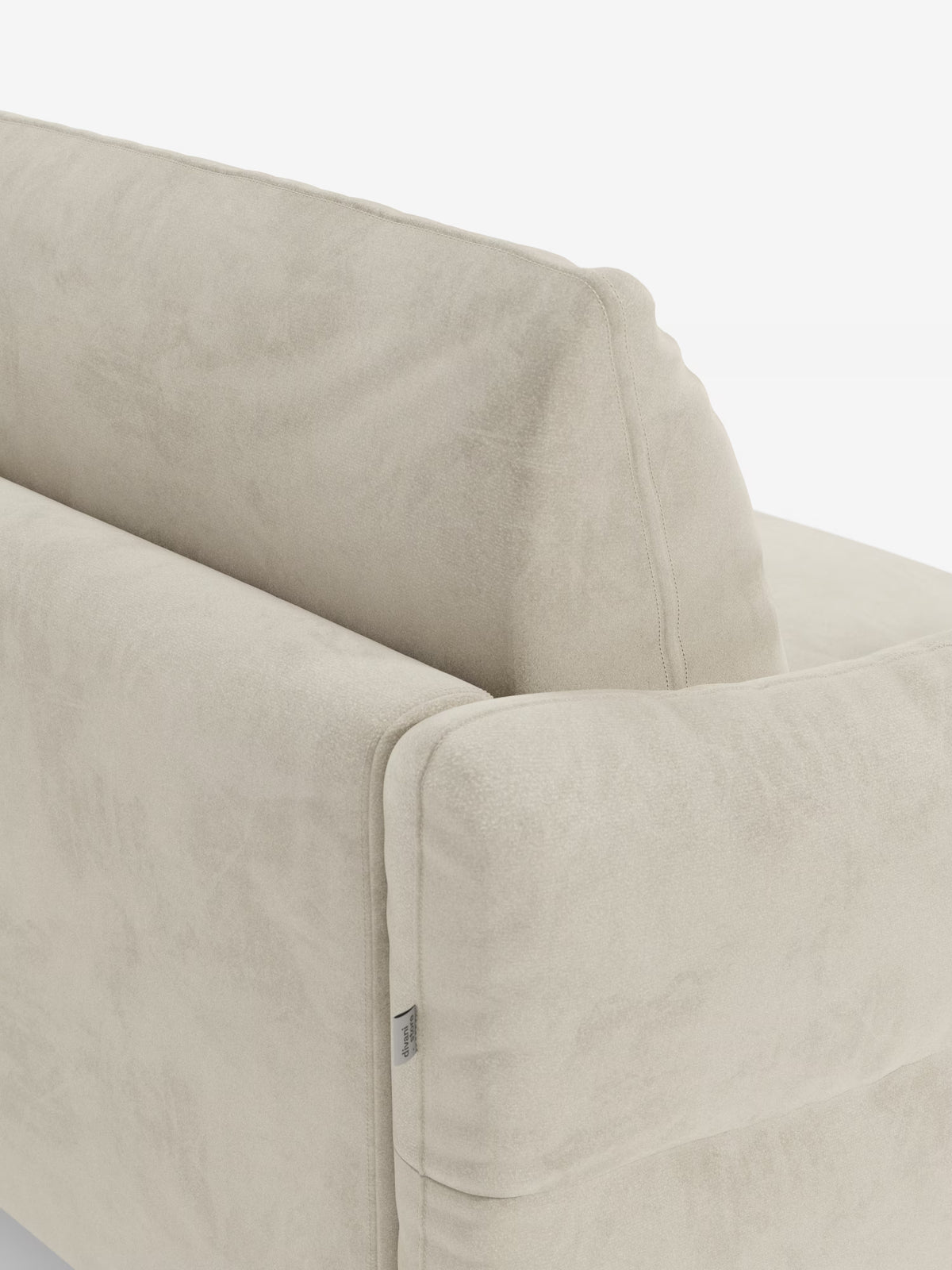 Dalia schlafsofa mit Chaiselongue mit Stauraum und Matratze 18 cm hoch – hohe Füße und fleckenabweisender Stoff T30