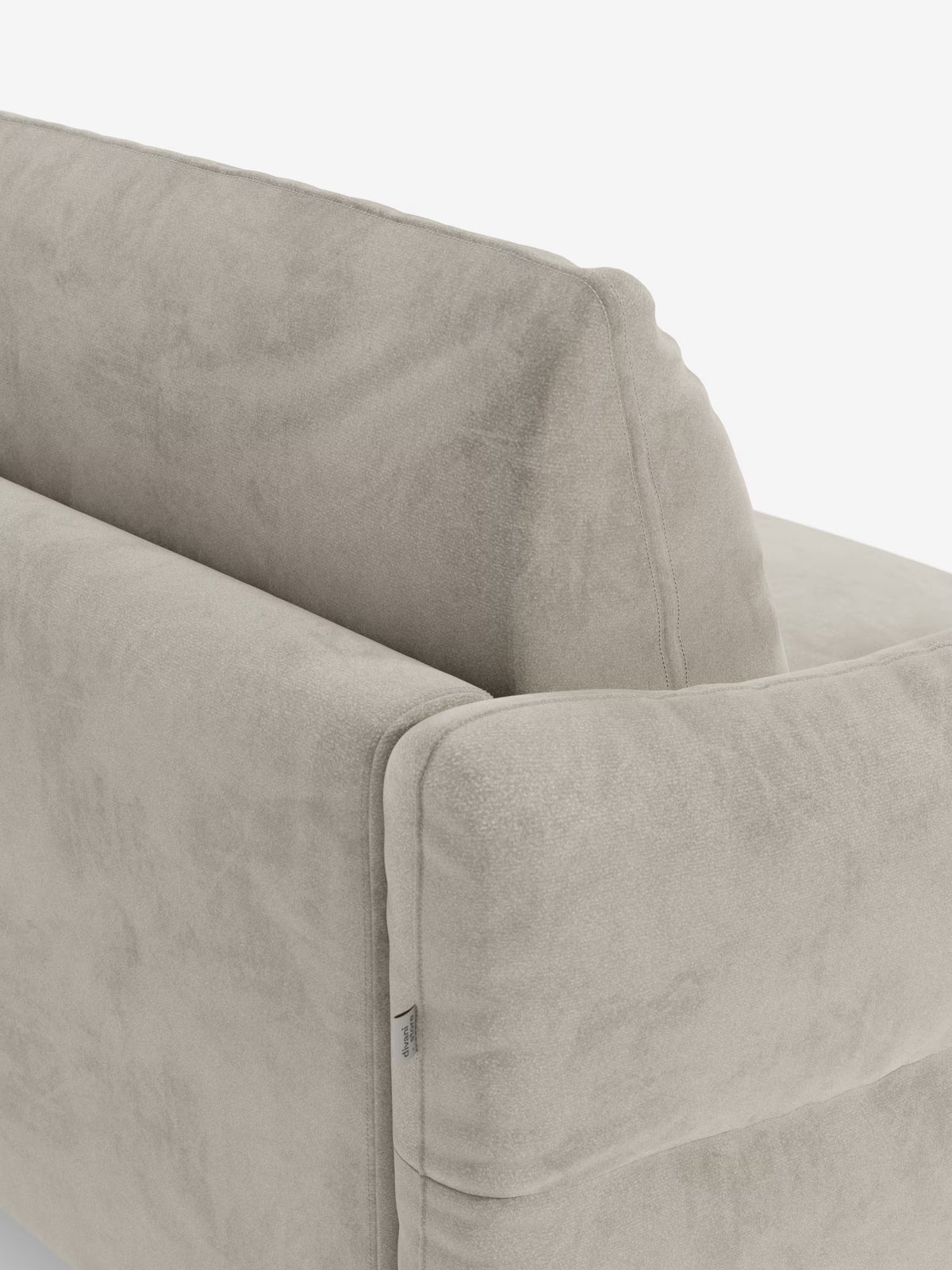 Dalia schlafsofa mit Chaiselongue mit Stauraum und Matratze 18 cm hoch – hohe Füße und fleckenabweisender Stoff T30