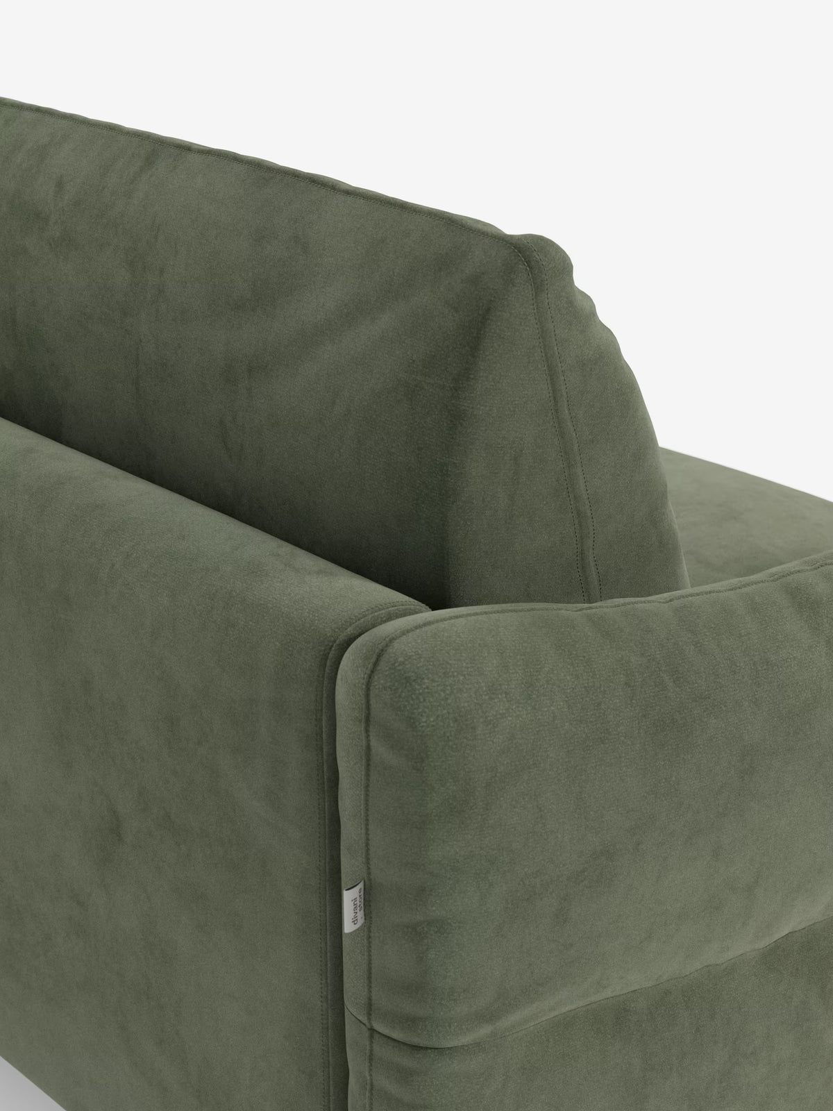 Dalia schlafsofa mit Chaiselongue mit Stauraum und Matratze 18 cm hoch – hohe Füße und fleckenabweisender Stoff T30