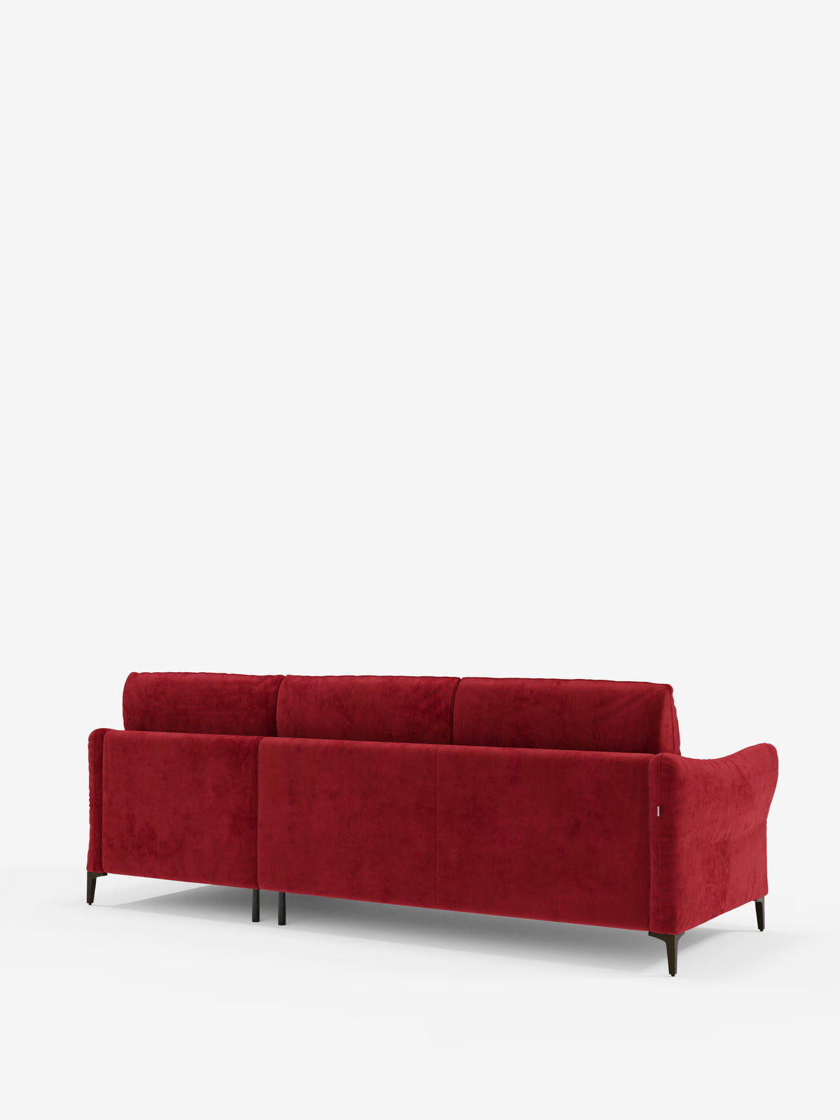 Dalia schlafsofa mit Chaiselongue mit Stauraum und Matratze 18 cm hoch – hohe Füße und fleckenabweisender Stoff T30