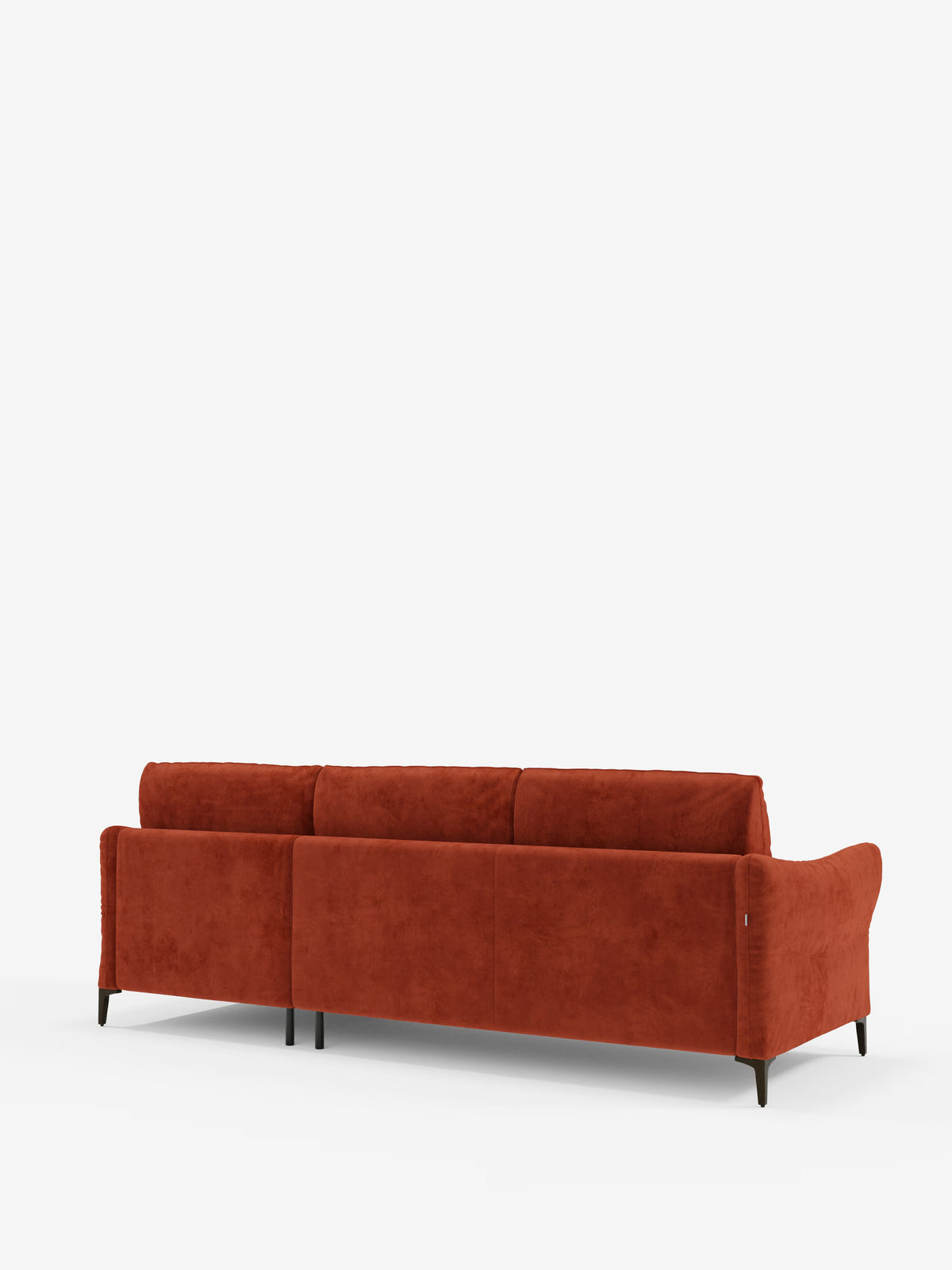 Dalia schlafsofa mit Chaiselongue mit Stauraum und Matratze 18 cm hoch – hohe Füße und fleckenabweisender Stoff T30