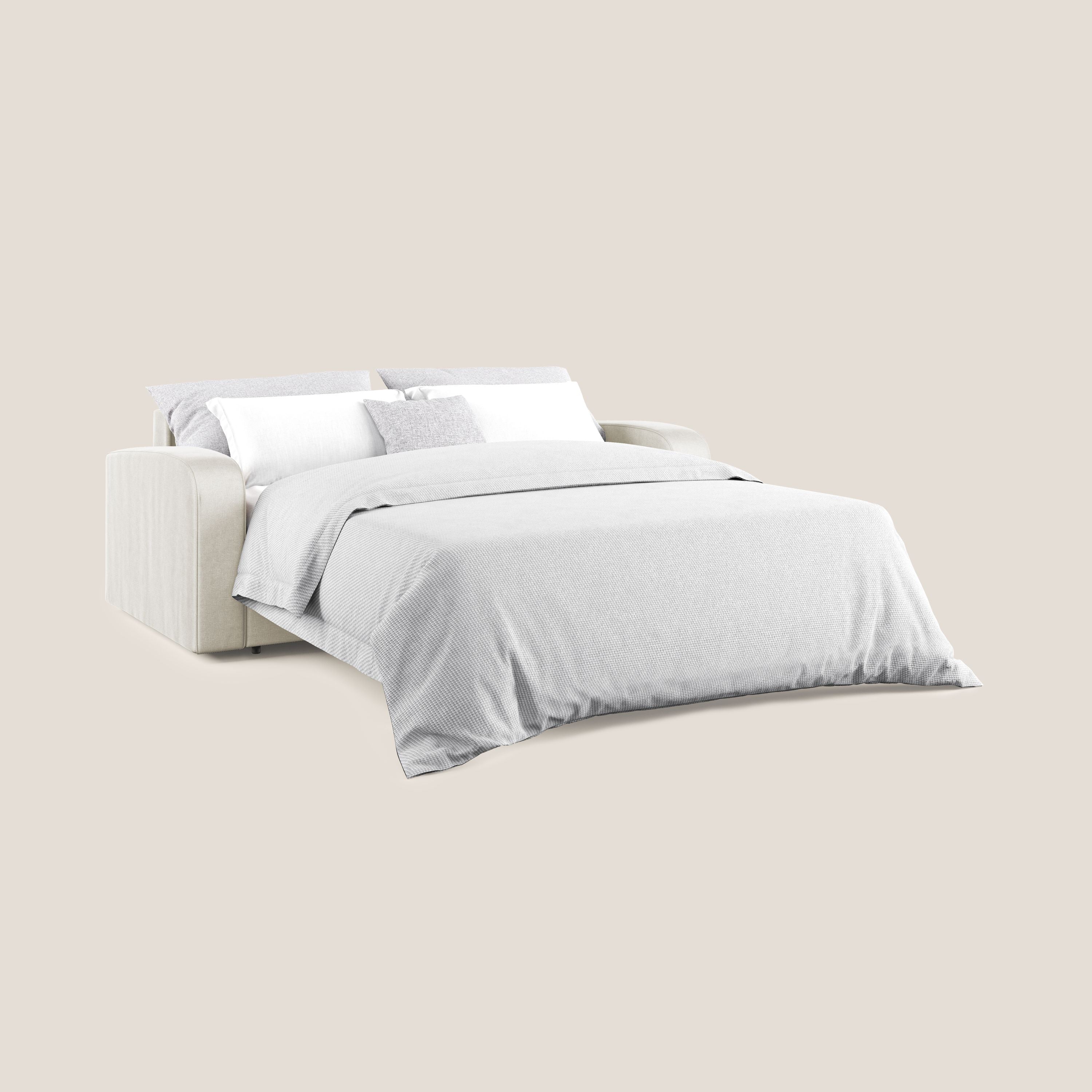 Lebron Divano letto matrimoniale in velluto morbido T01 panna - divani.store