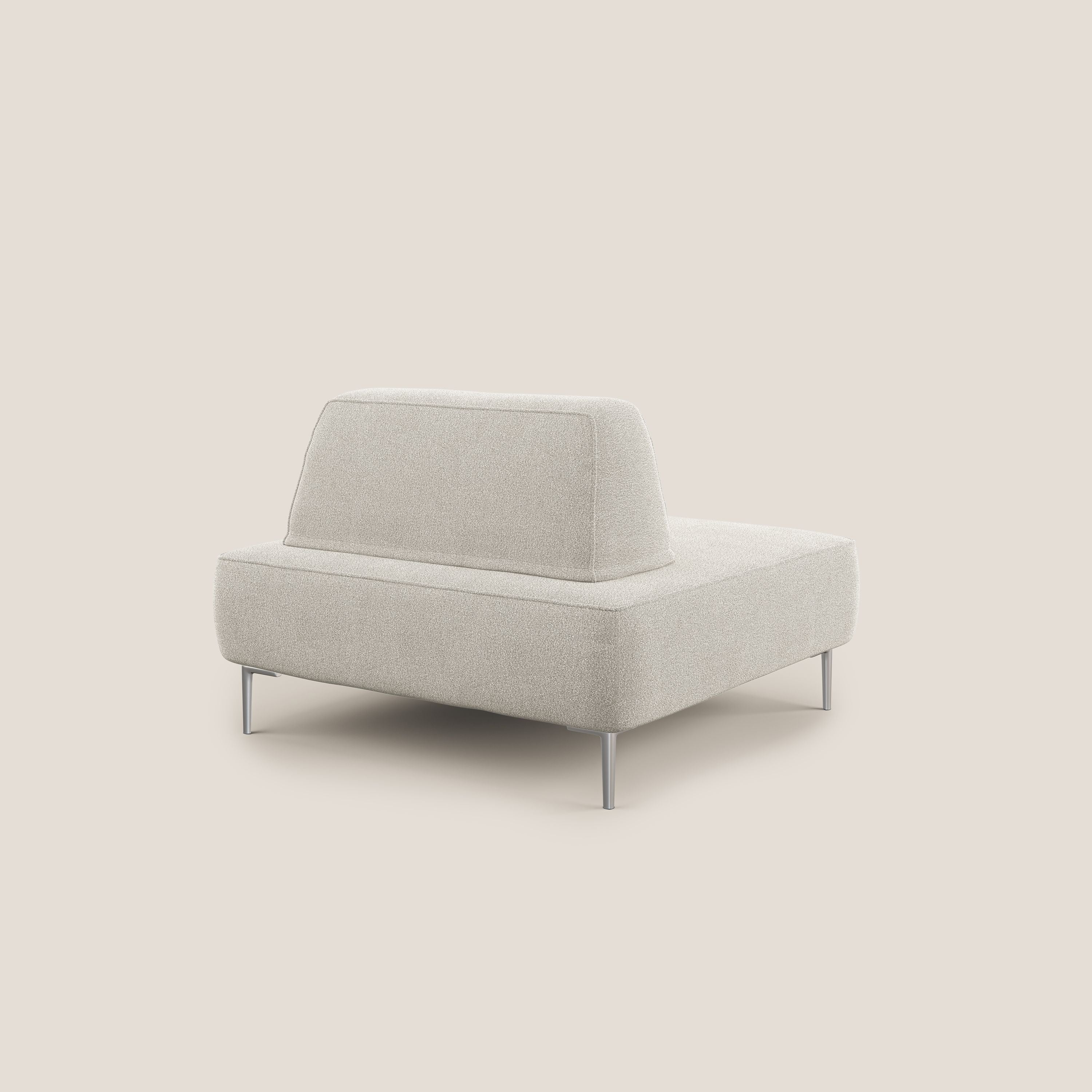 Newton poltrona modulare con schienali movibili T07 bianco - divani.store