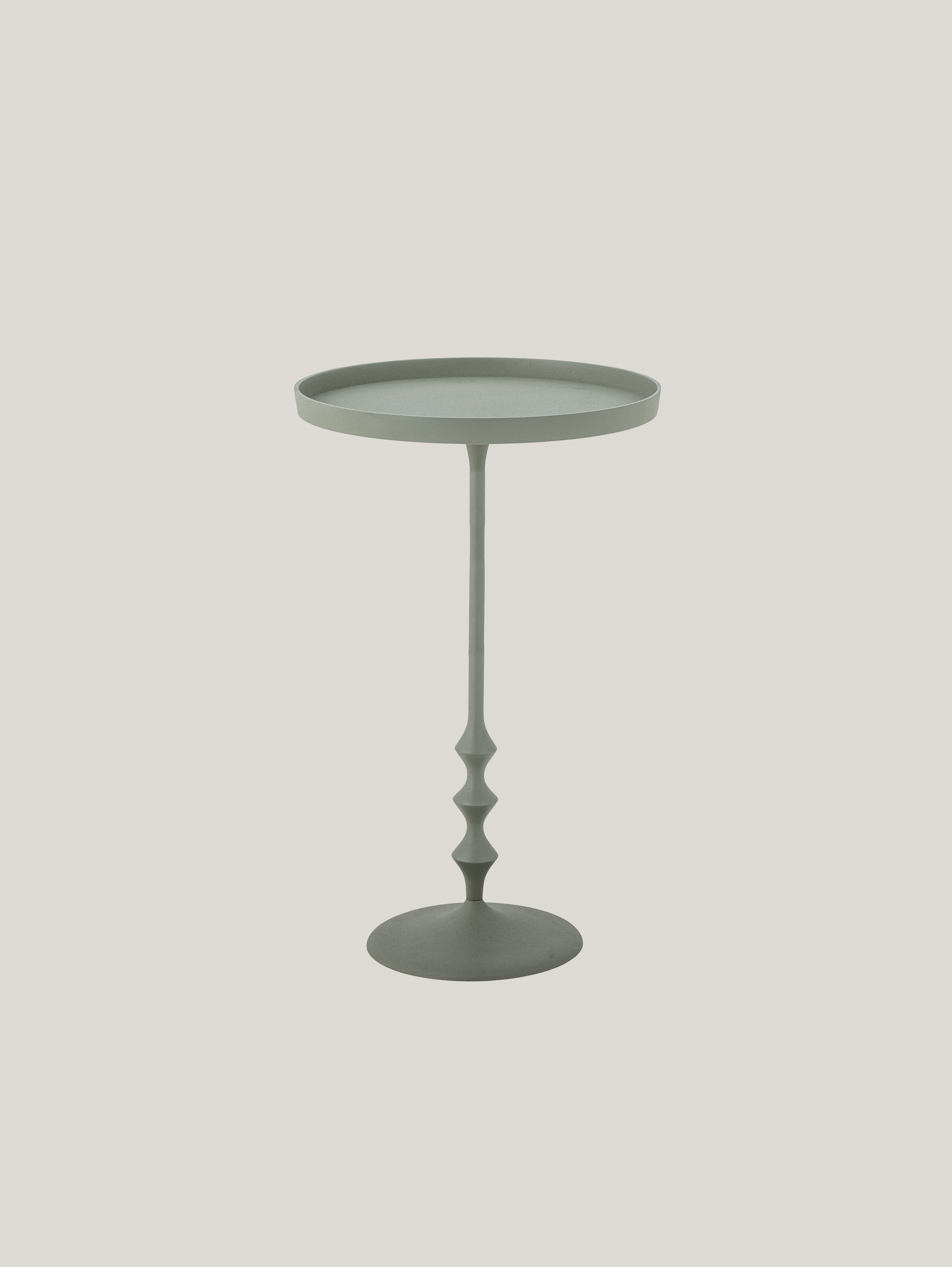 Anjou tavolino da appoggio elegante in metallo verde - divani.store