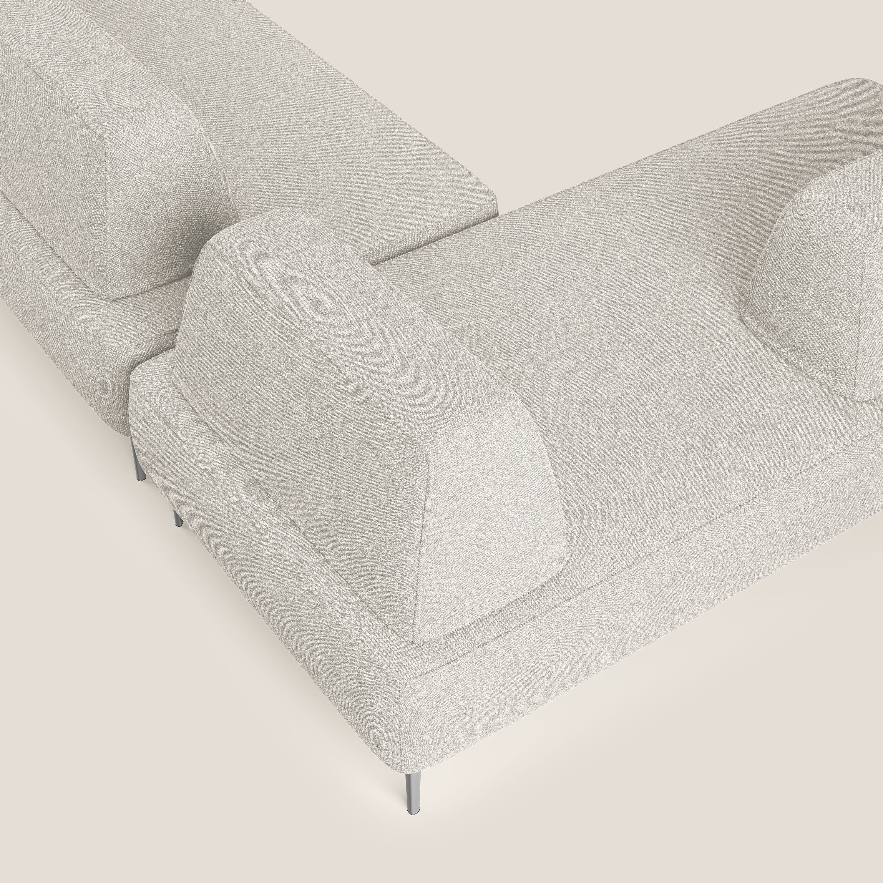 Newton divano panoramico modulare con schienali movibili T07 bianco - divani.store