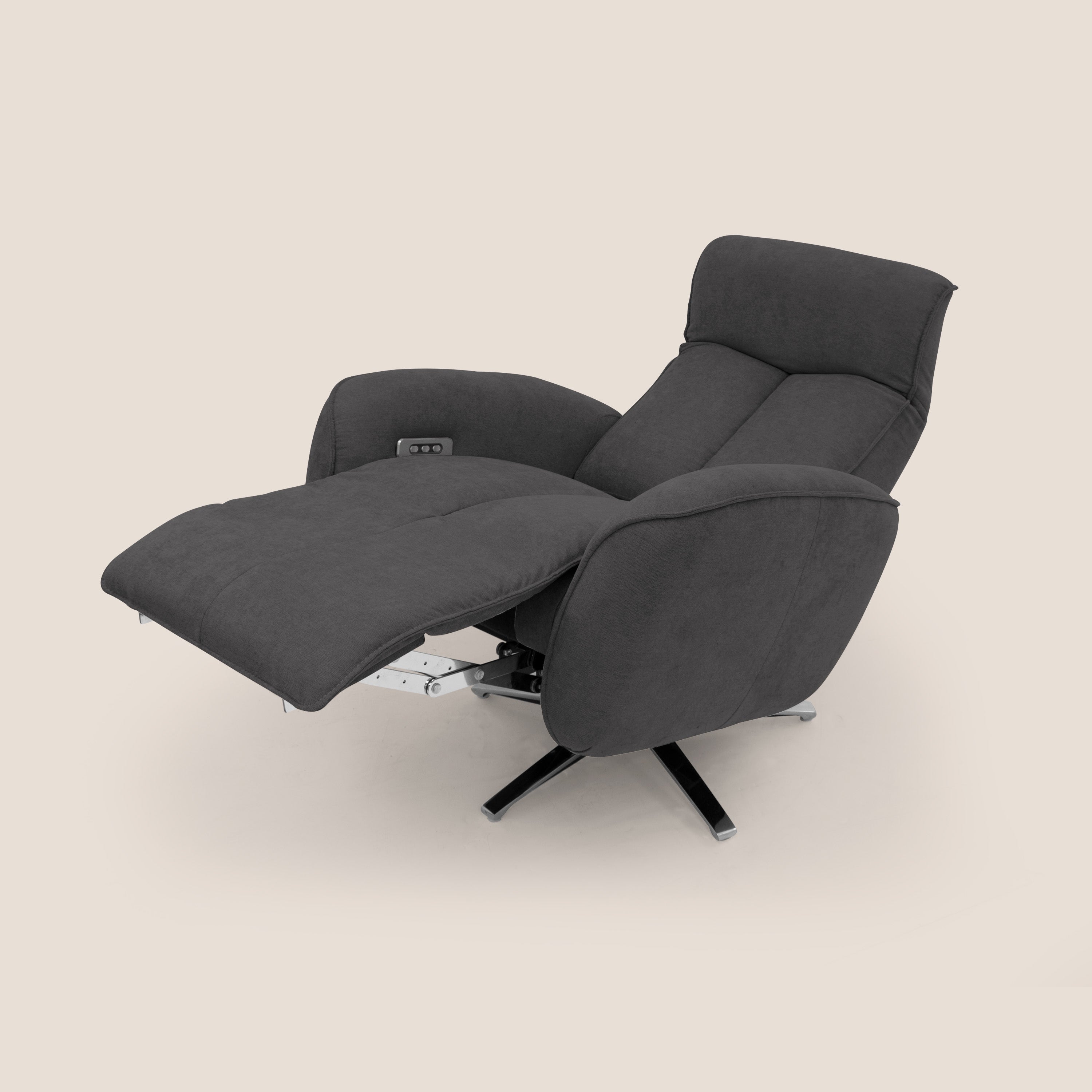 EVA Poltroncina RELAX in morbido tessuto impermeabile T02 nero - divani.store