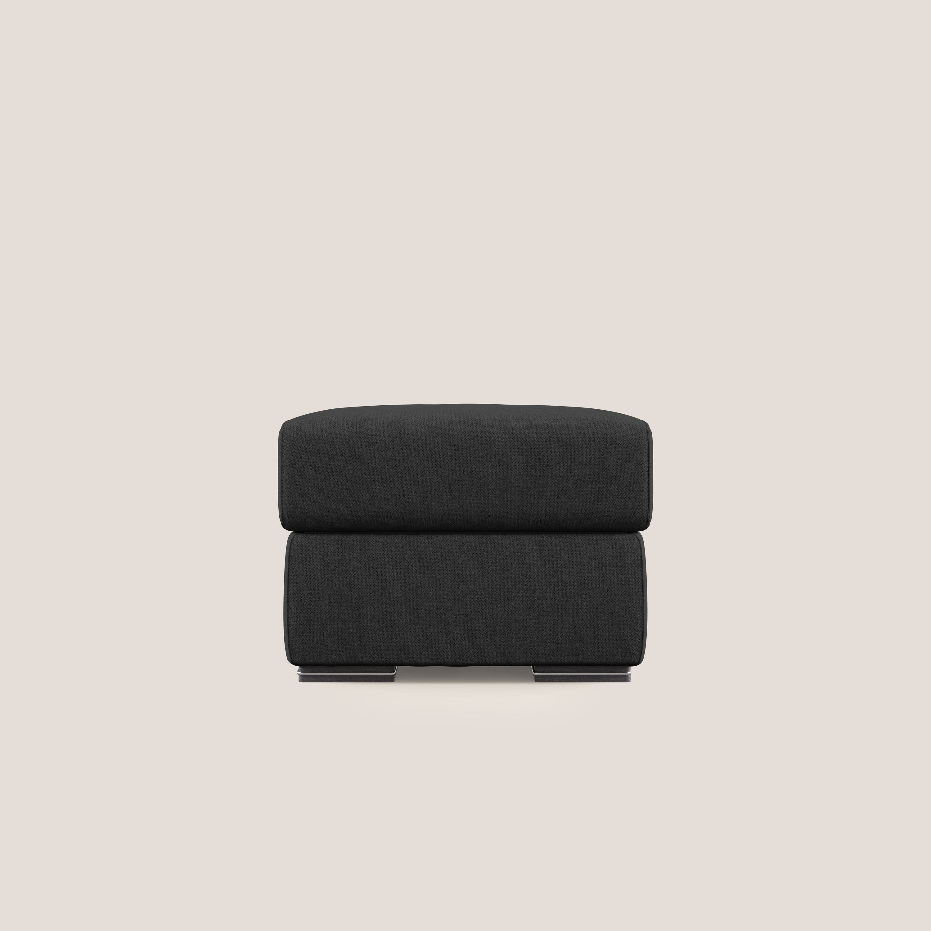 Sun pouf apribile contenitore in tessuto impermeabile T02 nero - divani.store