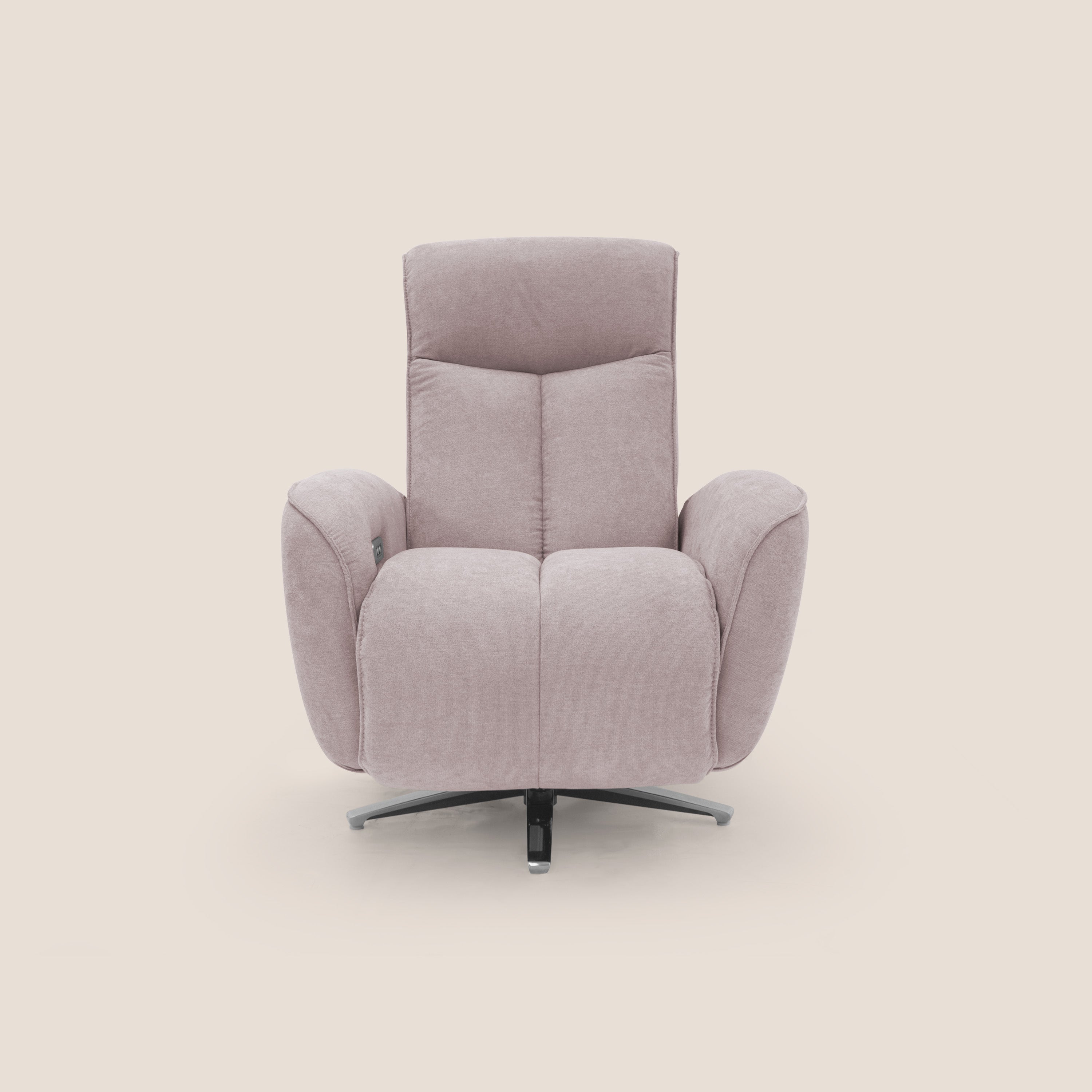 EVA Poltroncina RELAX in morbido tessuto impermeabile T02 rosa - divani.store