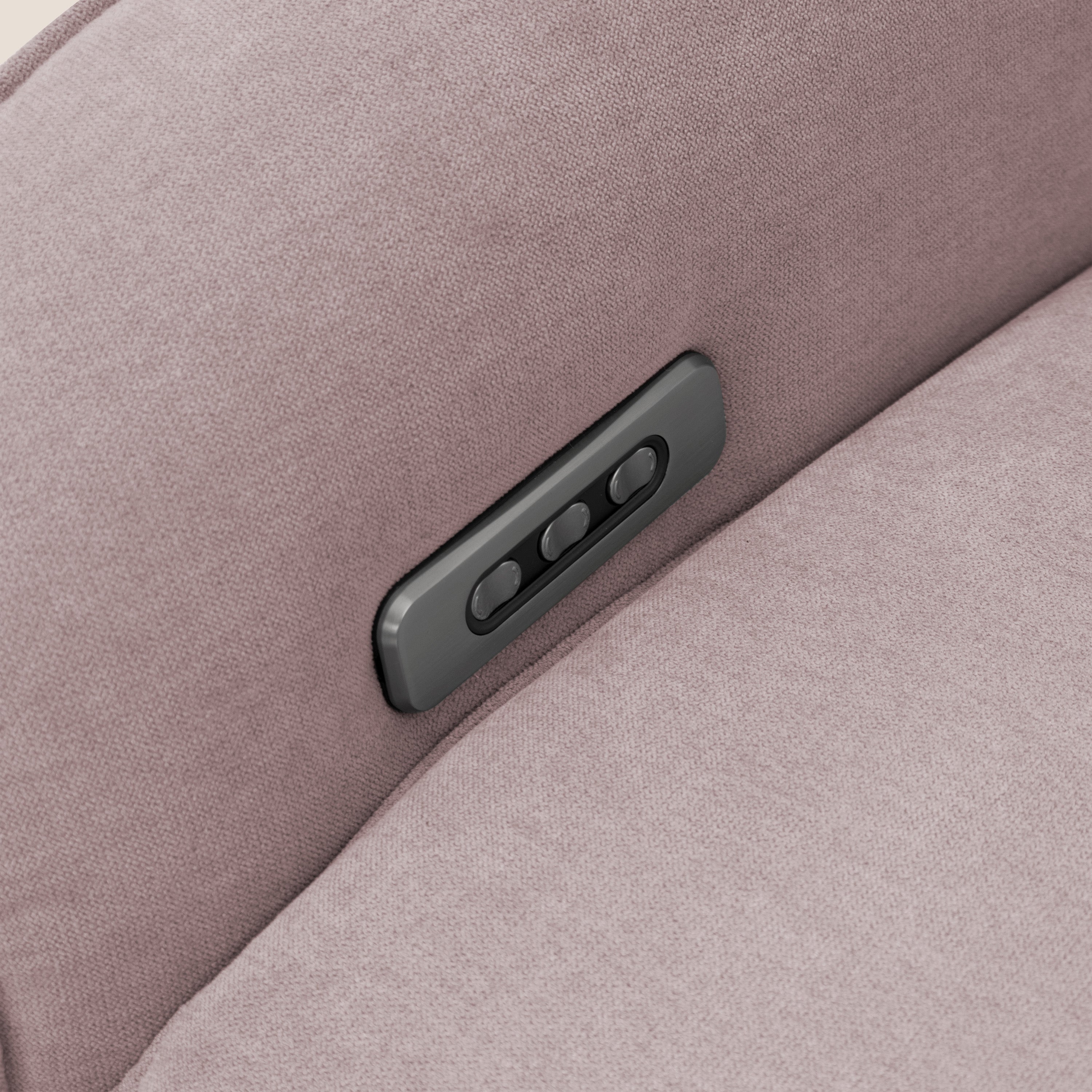 EVA Poltroncina RELAX in morbido tessuto impermeabile T02 rosa - divani.store