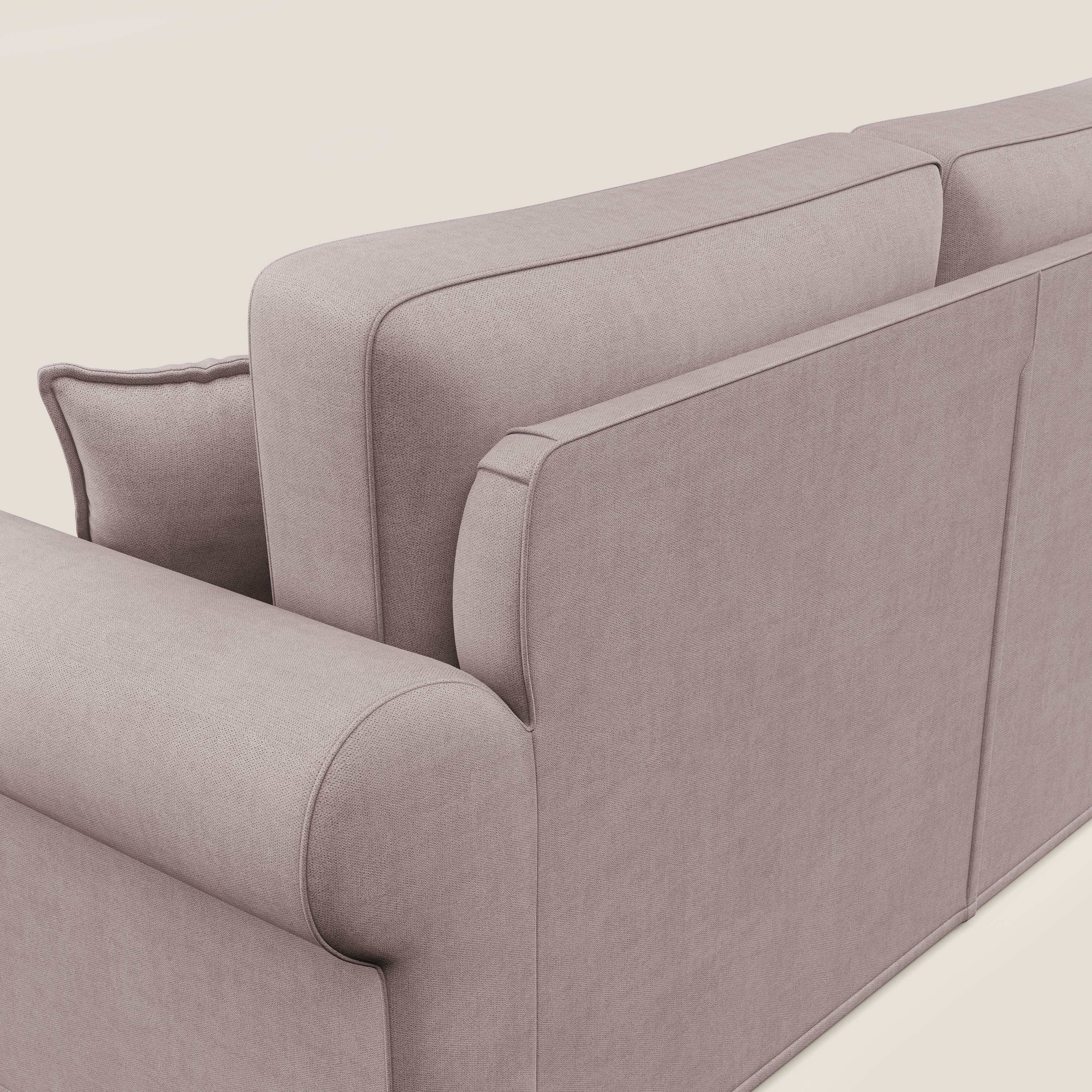 Lady divano classico in piuma d'oca realizzato con tessuto impermeabile T02 rosa - divani.store