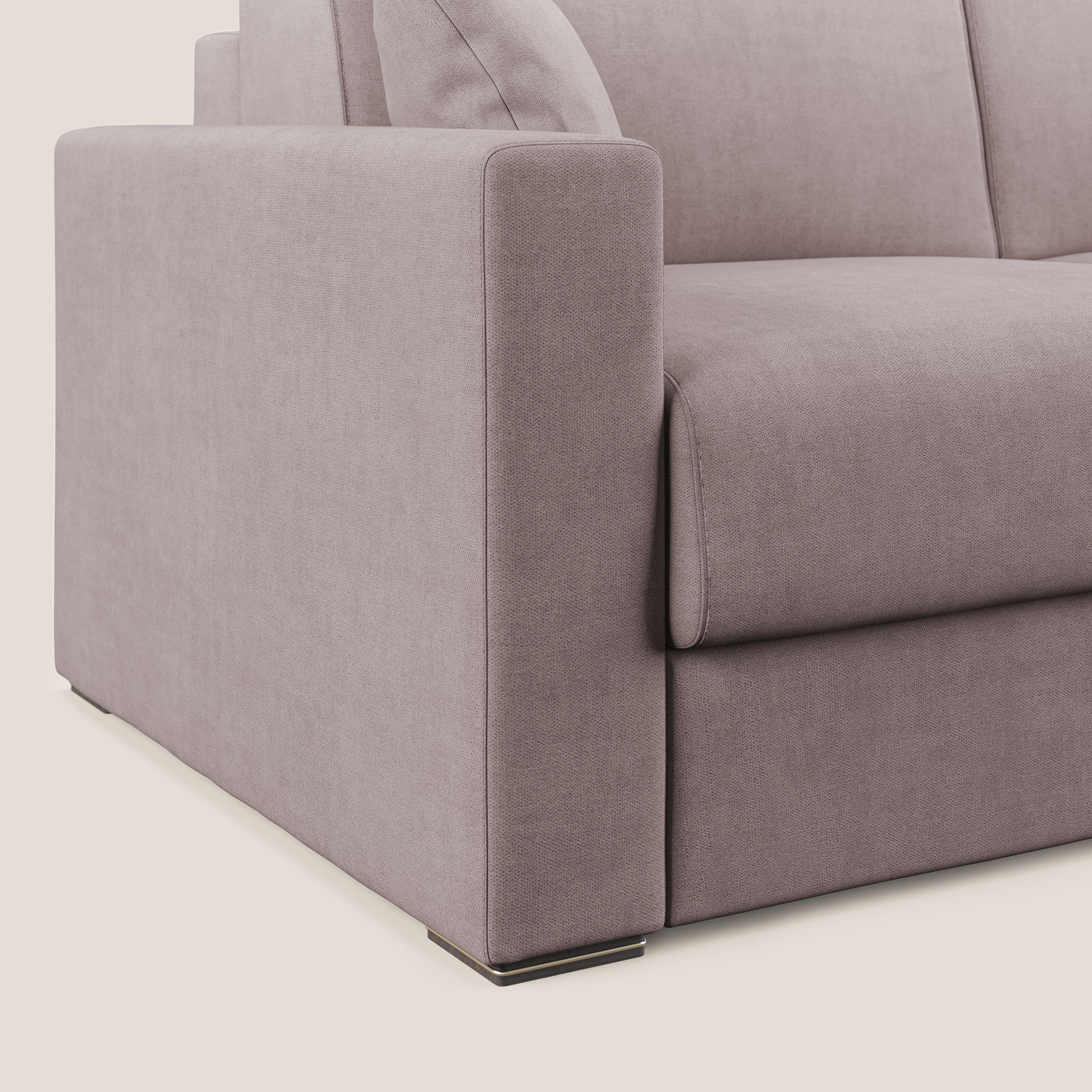 Best Divano letto matrimoniale in tessuto impermeabile T02 rosa - divani.store