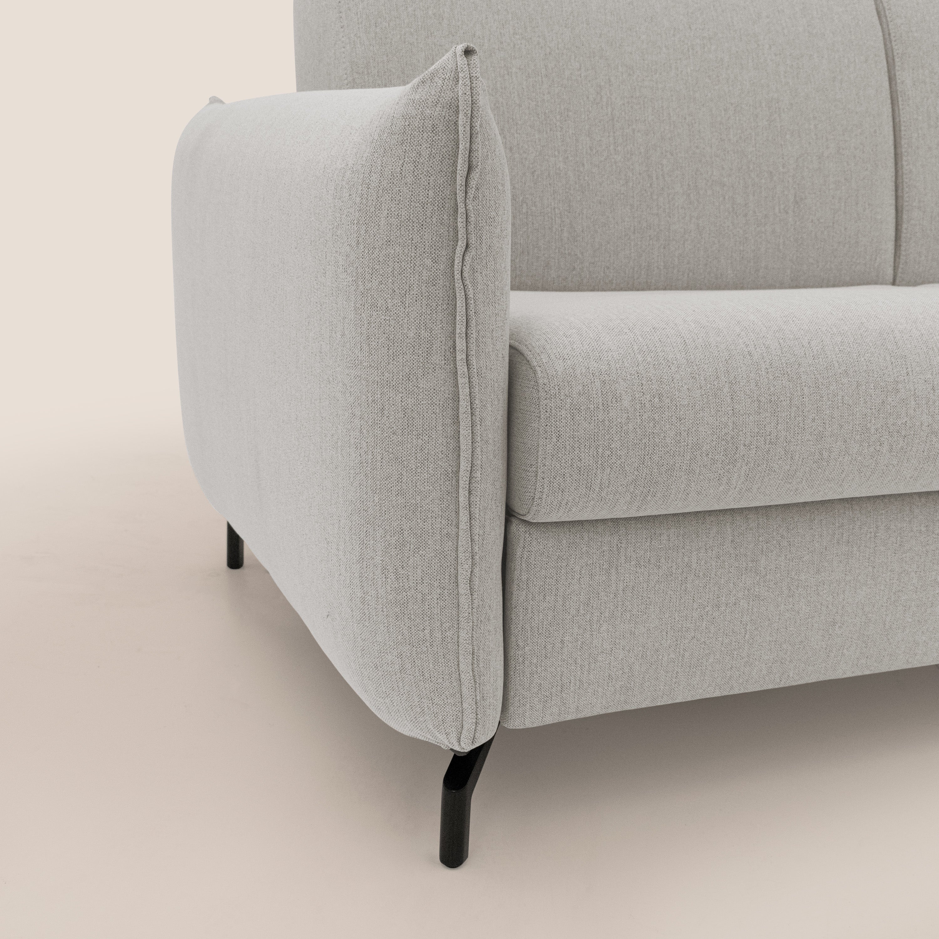 Scarlet divano letto in tessuto misto cotone impermeabile T19 panna - divani.store