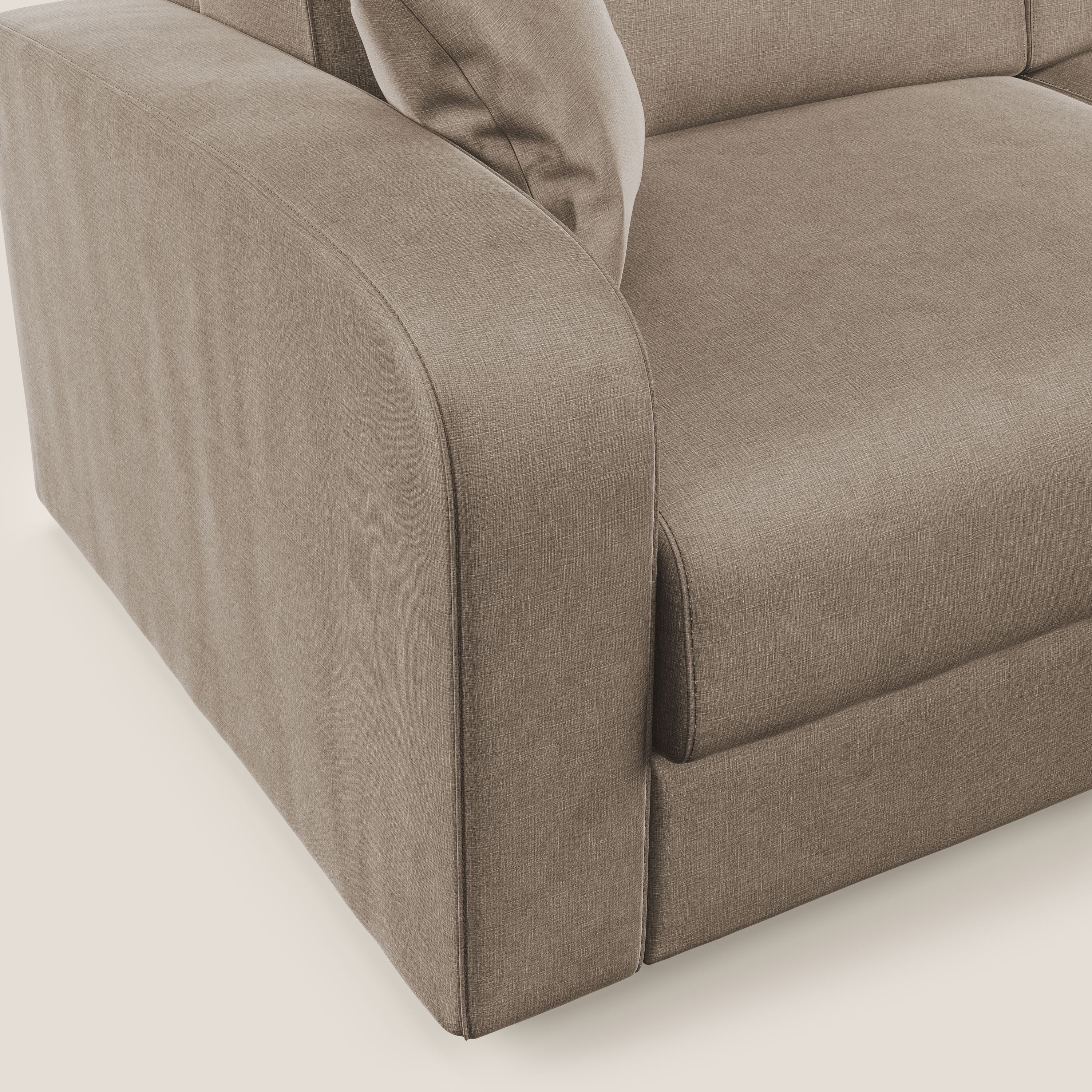 Lebron Divano letto matrimoniale in velluto morbido T01 marrone - divani.store