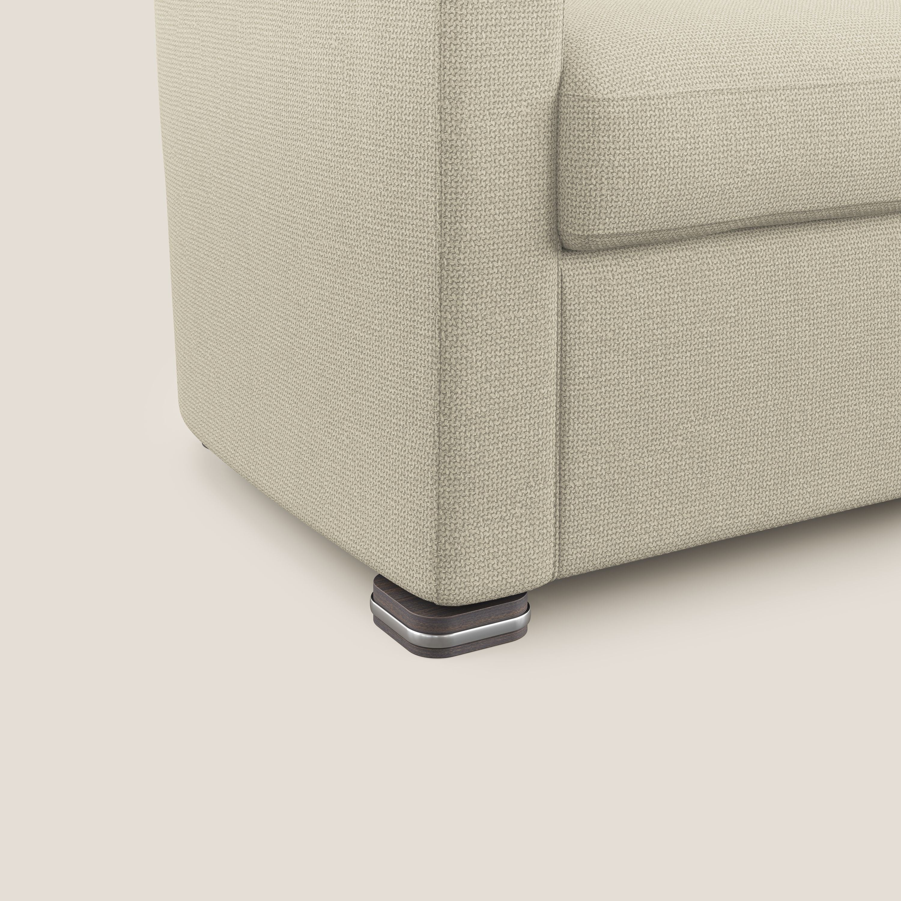 Cloe Poltroncina in tessuto smacchiabile con acqua QuickClean T08 panna - divani.store