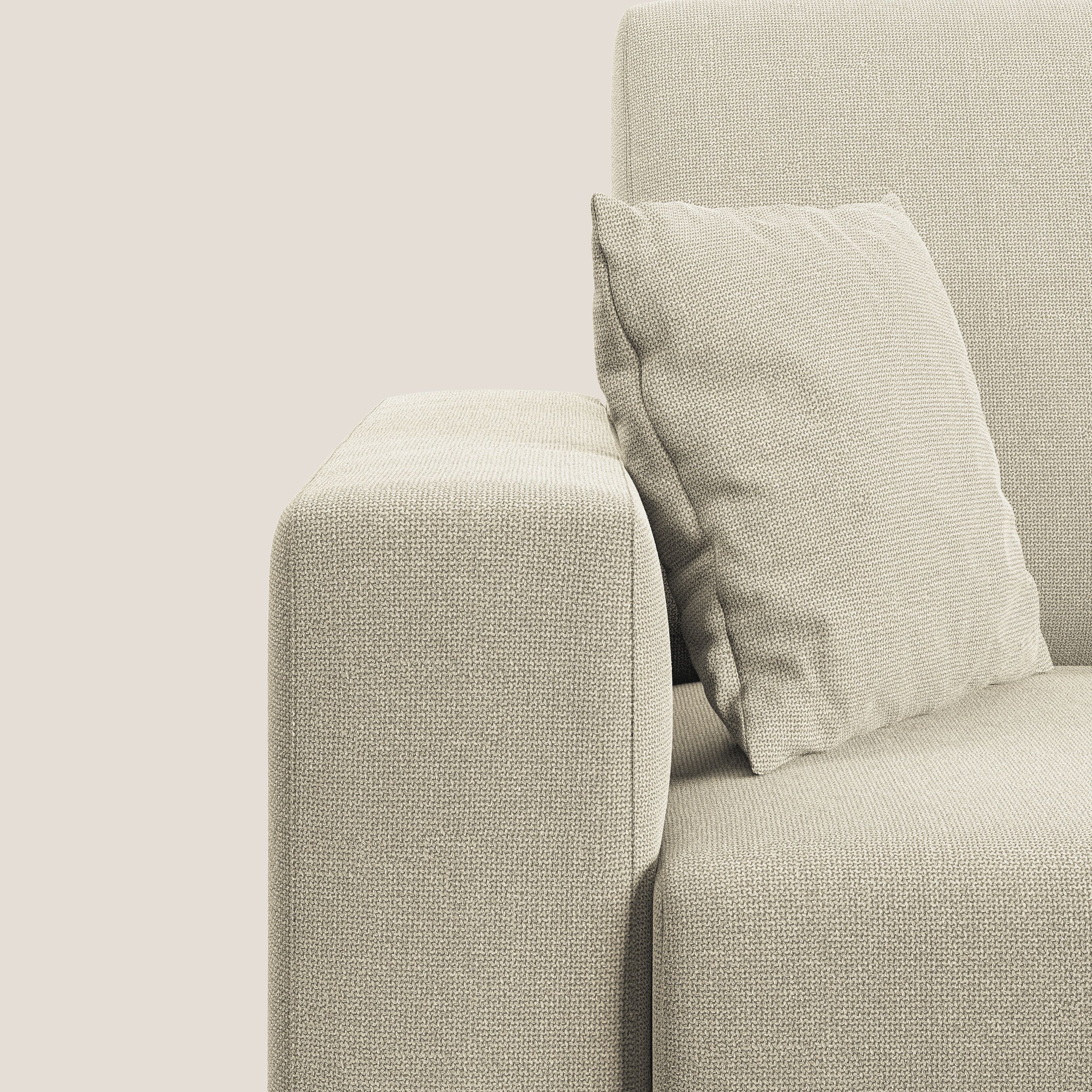 Marte divano angolare in tessuto smacchiabile impermeabile T08 panna - divani.store