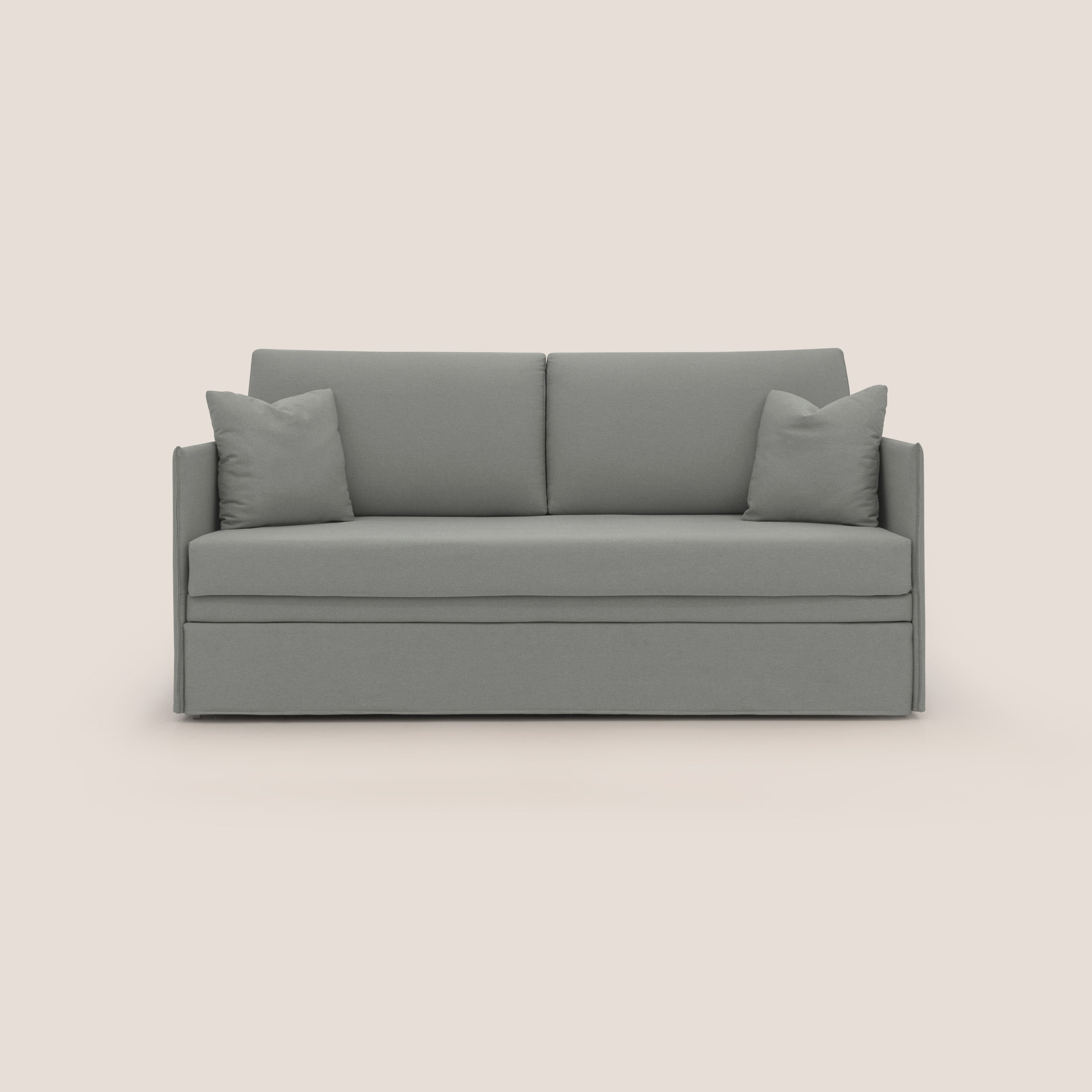 Tortona Divano duplex con doppio letto in tessuto simil cotone impermeabile T13 grigio - divani.store