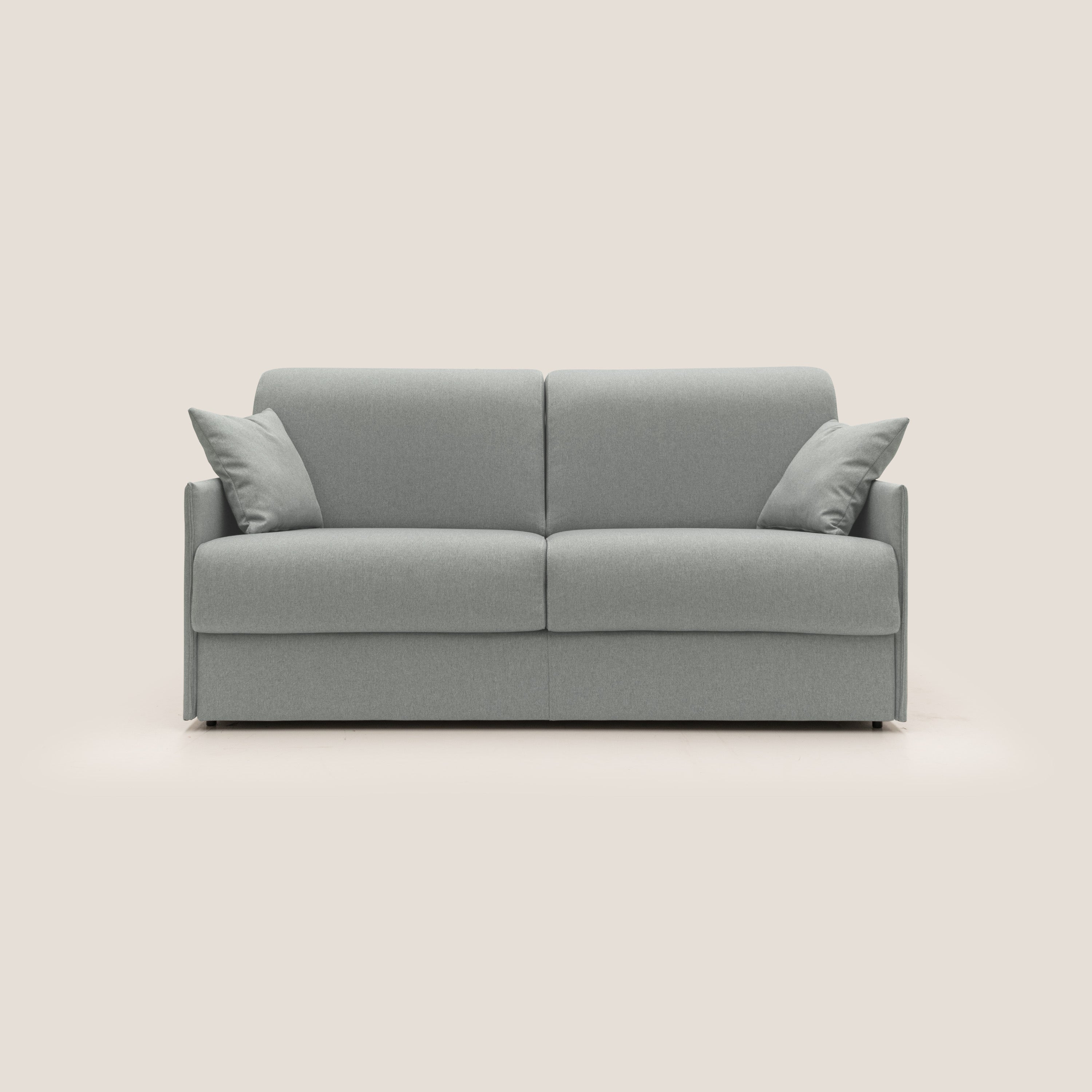Evans Divano letto matrimoniale in tessuto impermeabile T13 grigio - divani.store