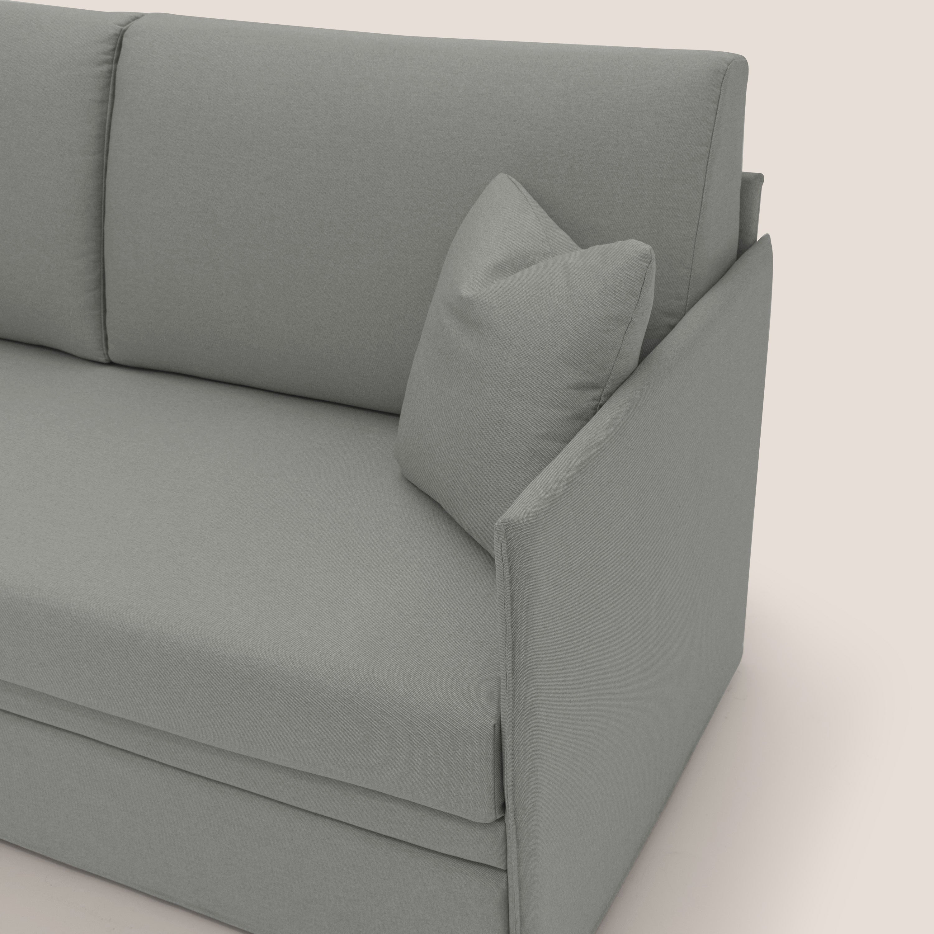 Tortona Divano duplex con doppio letto in tessuto simil cotone impermeabile T13 grigio - divani.store