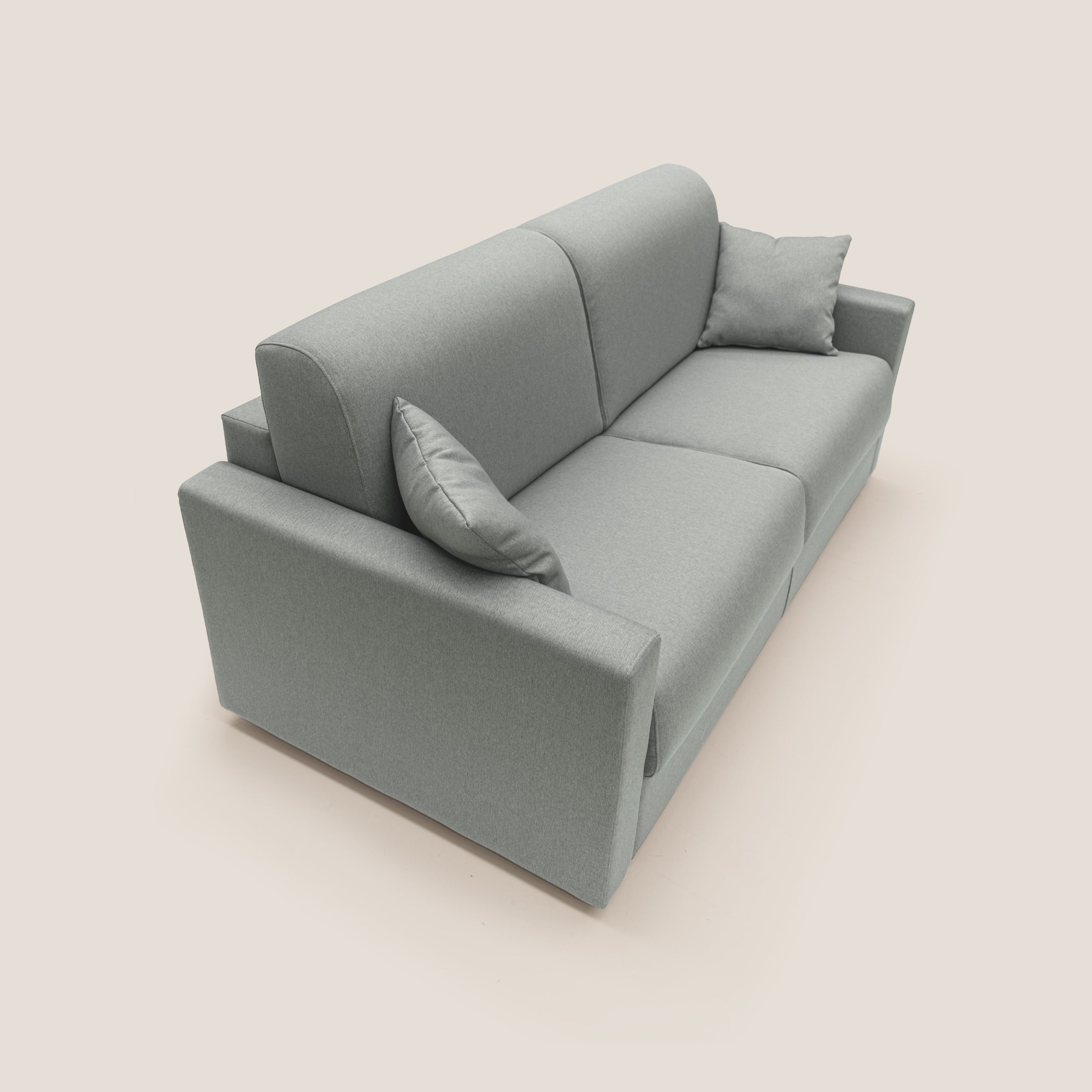 Chris Divano letto matrimoniale in tessuto impermeabile T13 grigio - divani.store