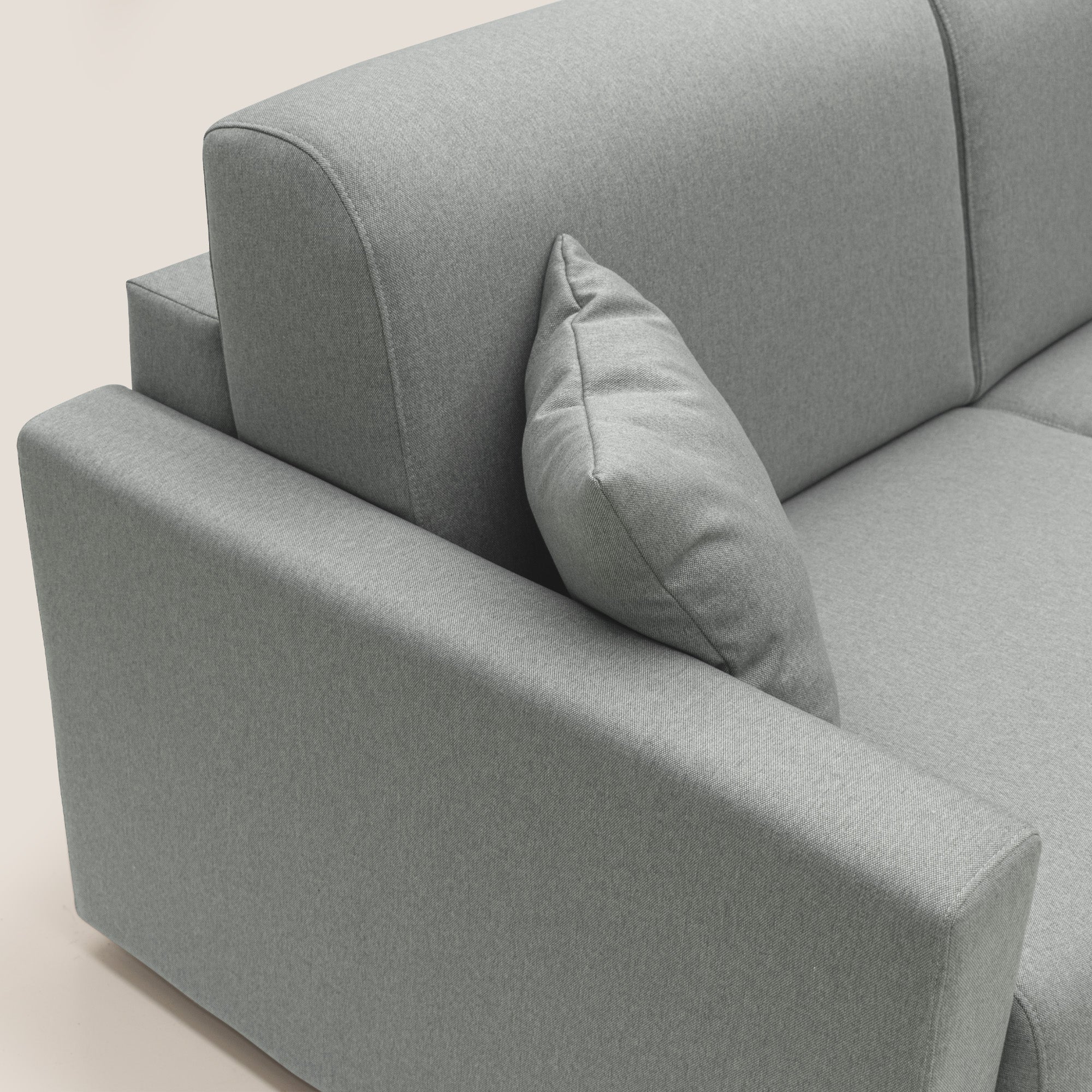 Chris Divano letto matrimoniale in tessuto impermeabile T13 grigio - divani.store