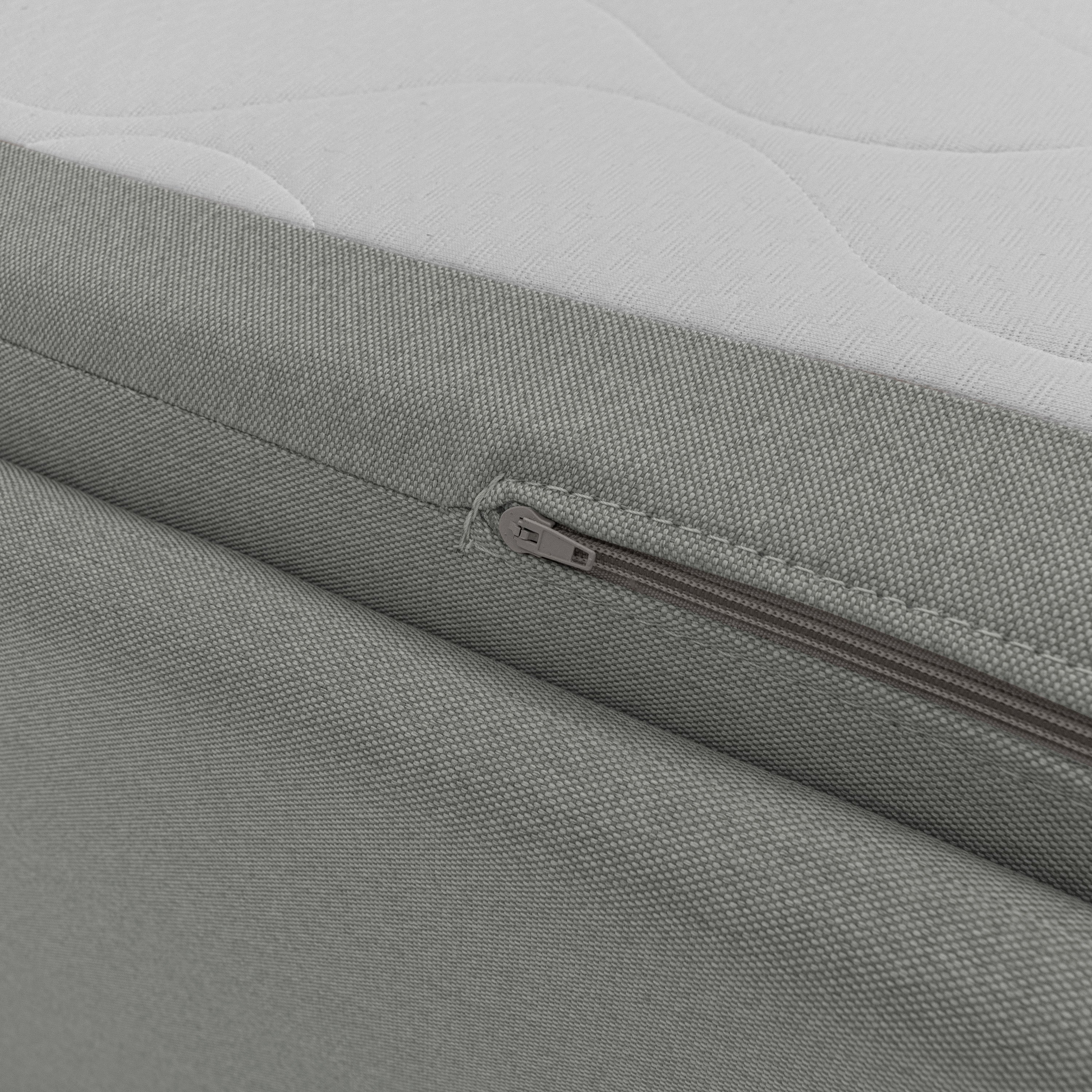 Durini Divano duplex con doppio letto in tessuto simil cotone impermeabile T13 grigio - divani.store