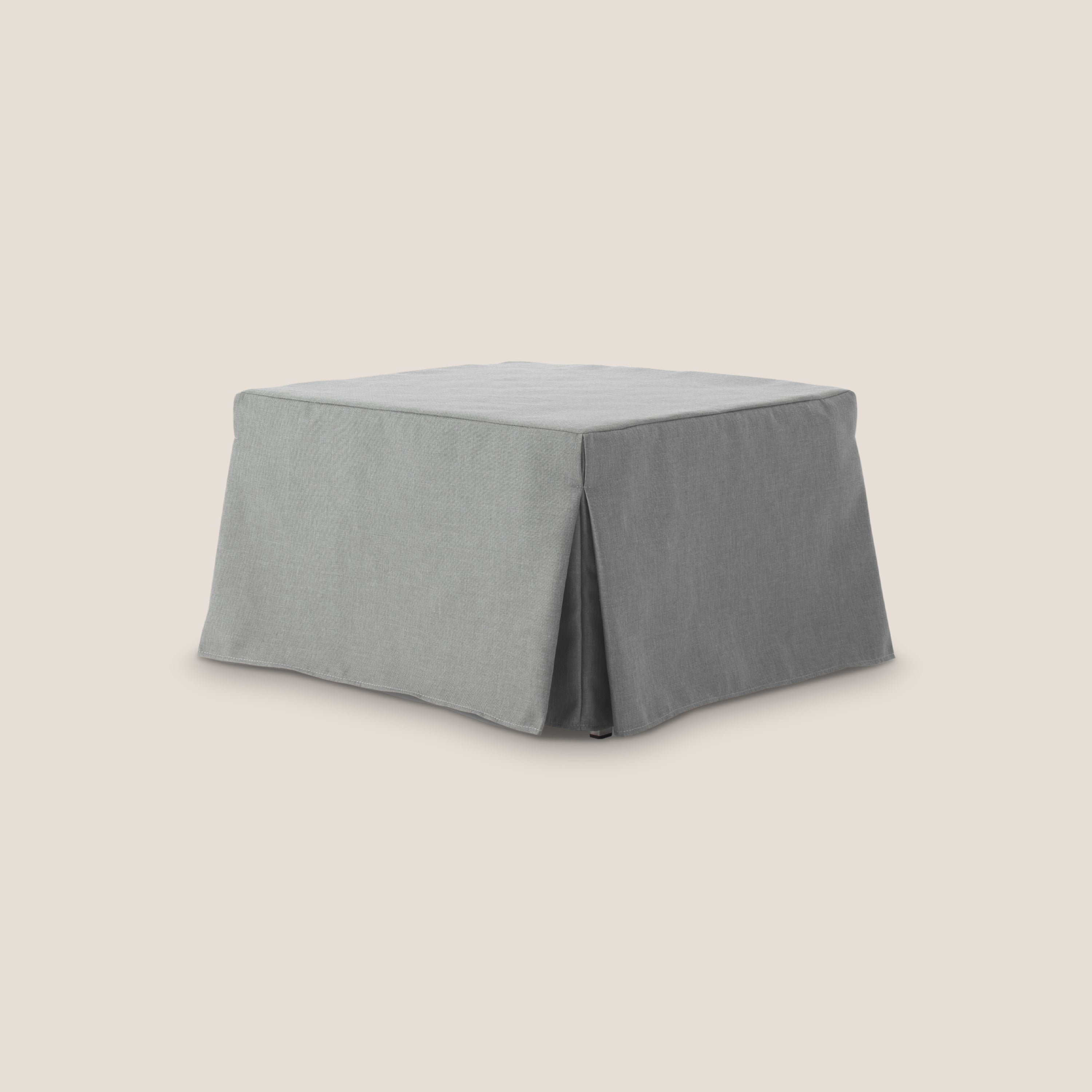 TIP-TOP Pouf LETTO in TESSUTO impermeabile T13 grigio - divani.store