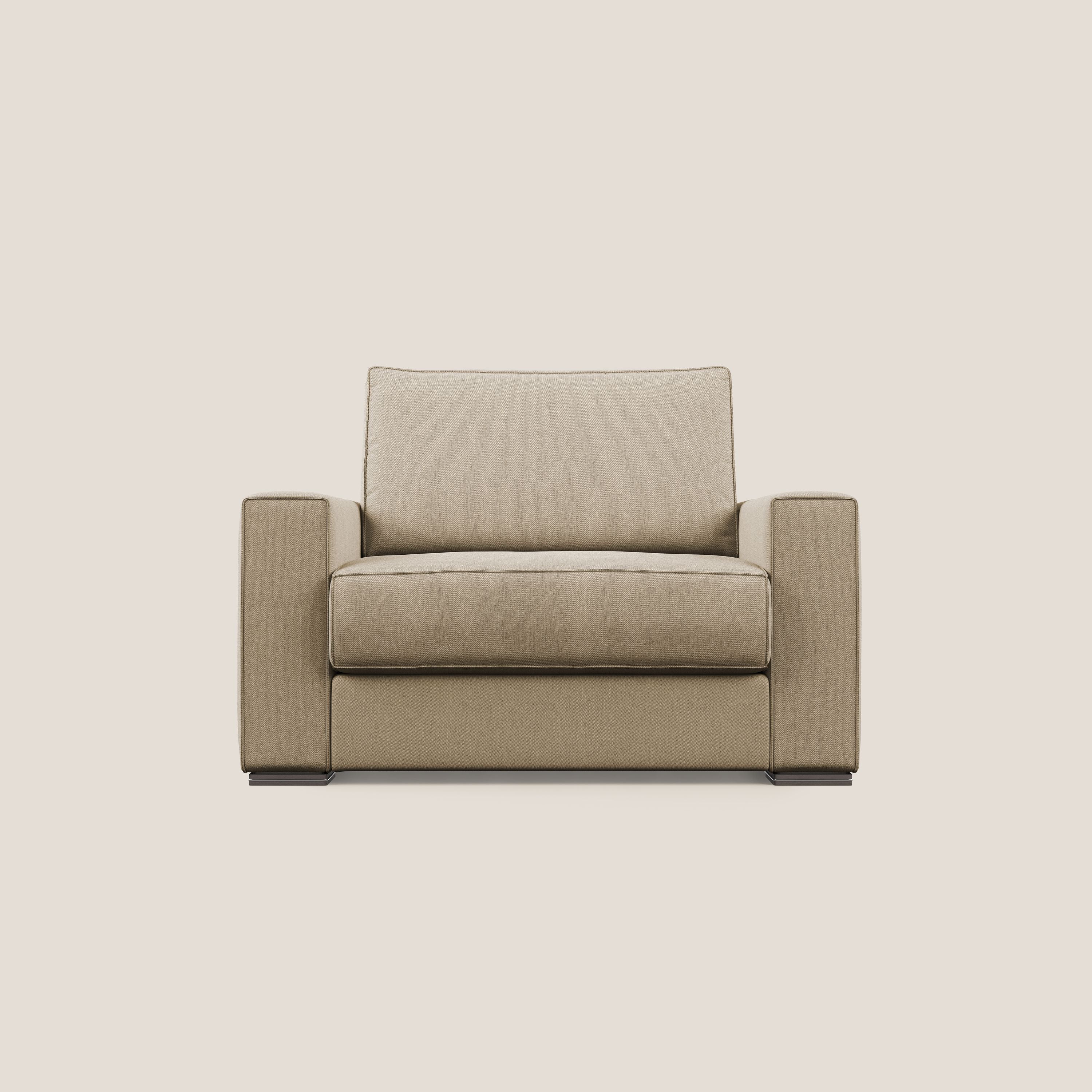 Dream poltrona letto in tessuto smacchiabile T05 beige - divani.store