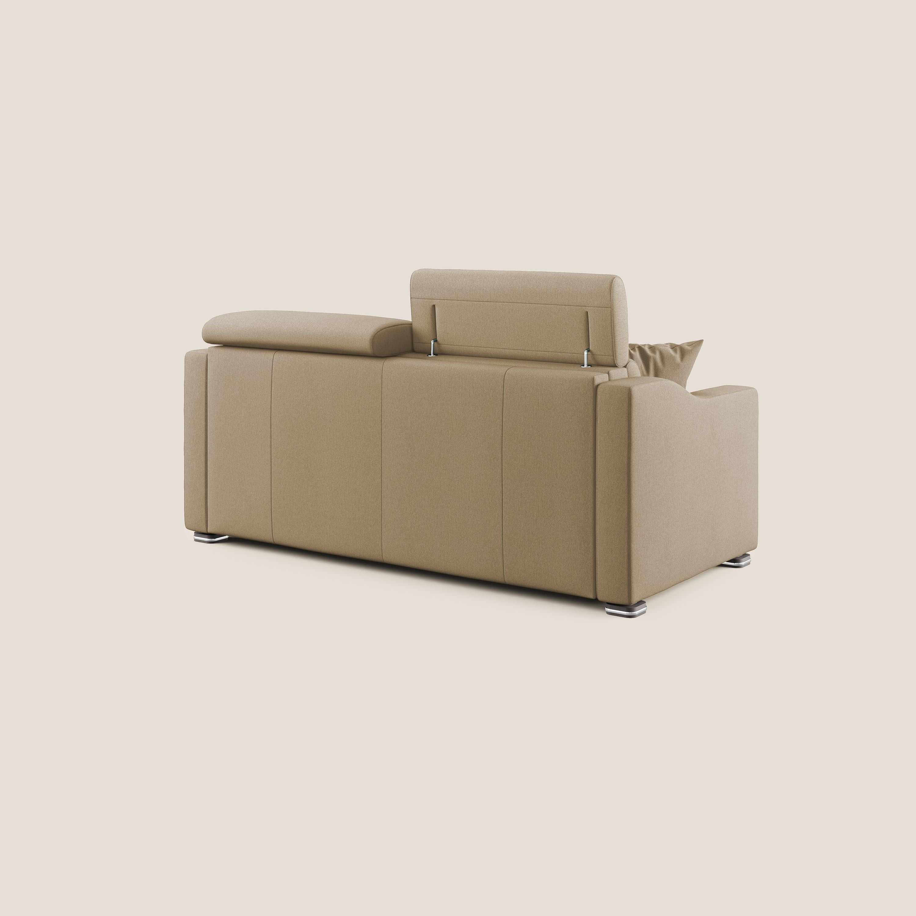 Amber divano letto matrimoniale in tessuto smacchiabile T05 beige - divani.store