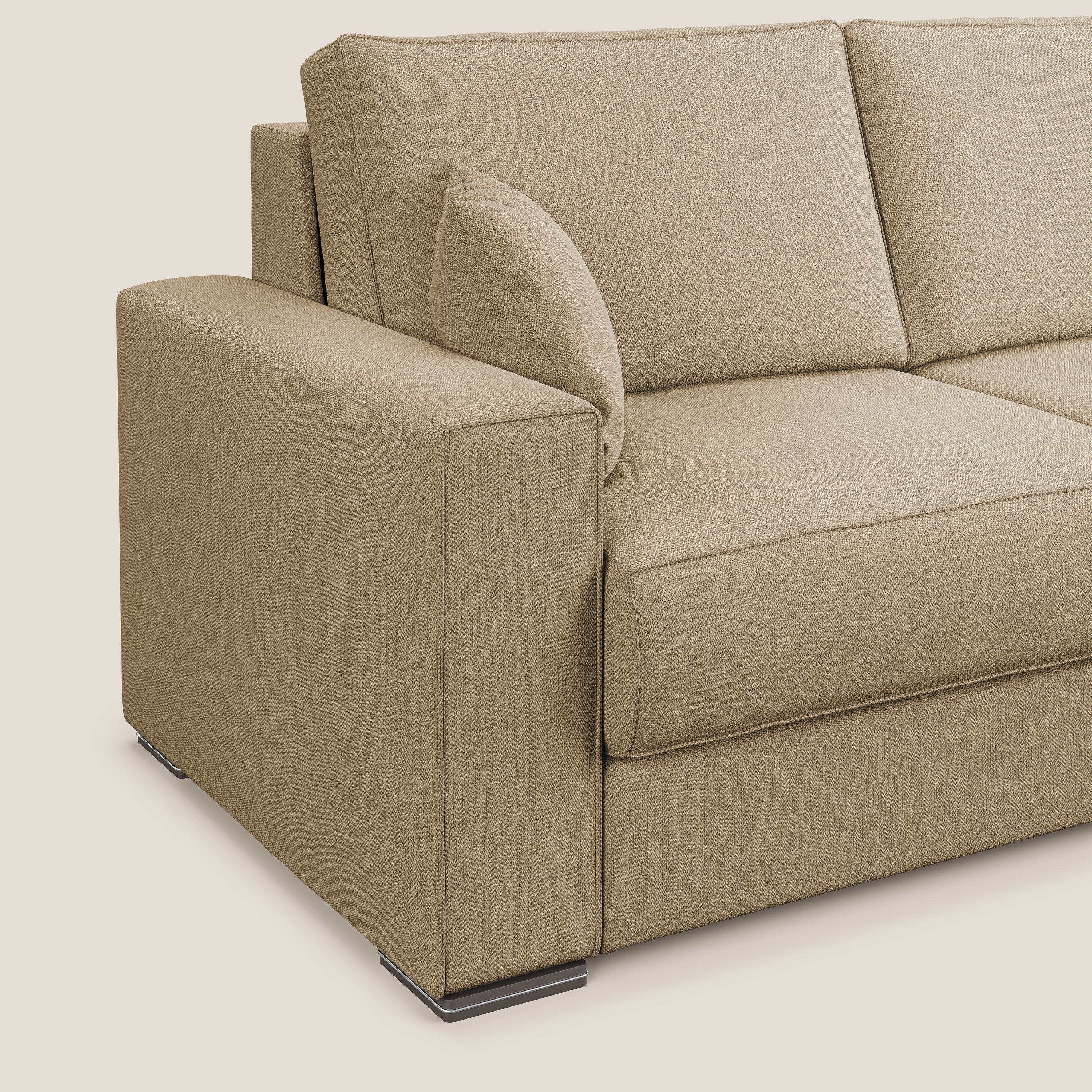 Dream Divano letto angolare in tessuto smacchiabile T05 beige - divani.store