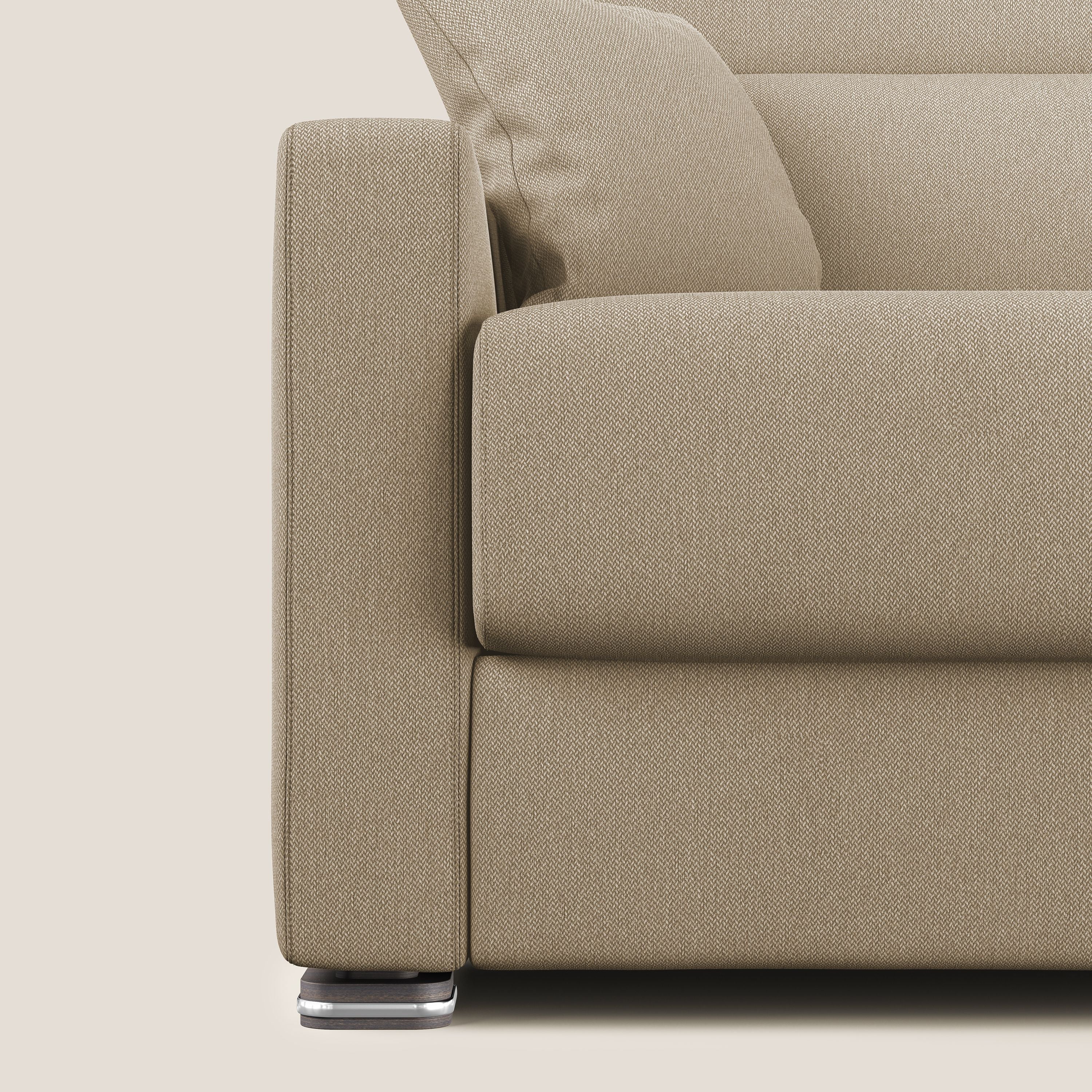 Amber divano letto matrimoniale in tessuto smacchiabile T05 beige - divani.store