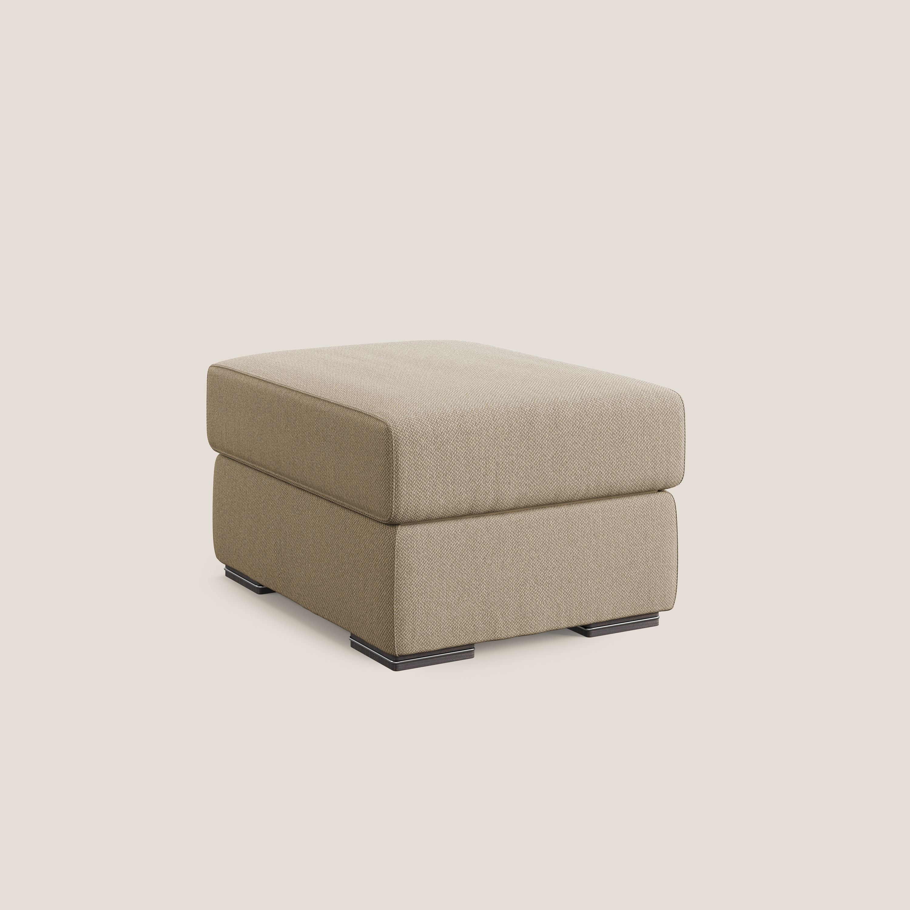 Sun pouf apribile contenitore in tessuto smacchiabile ad acqua T05 beige - divani.store