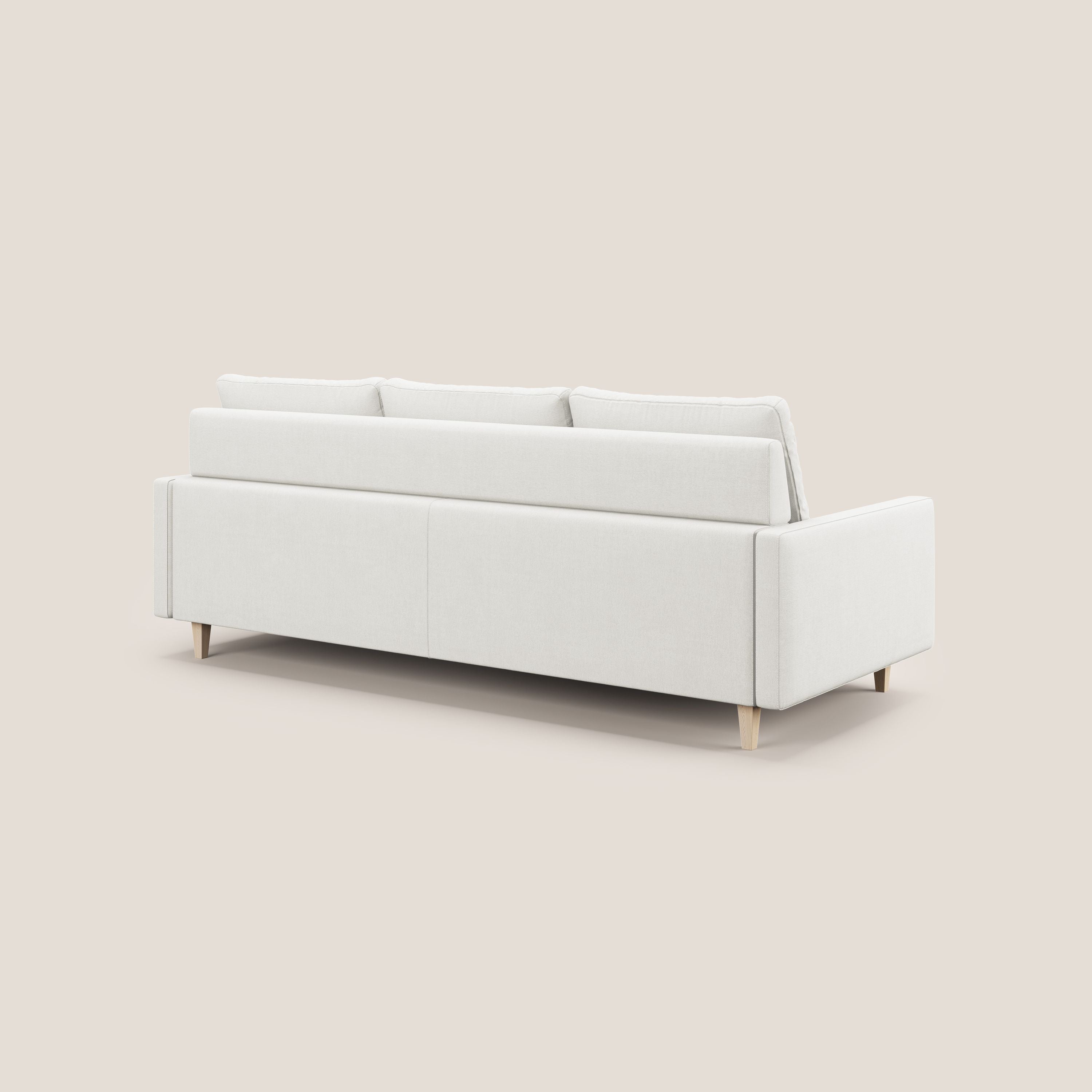 Matisse Divano angolare con sedute scorrevoli in tessuto morbido smacchiabile T17 - divani.store