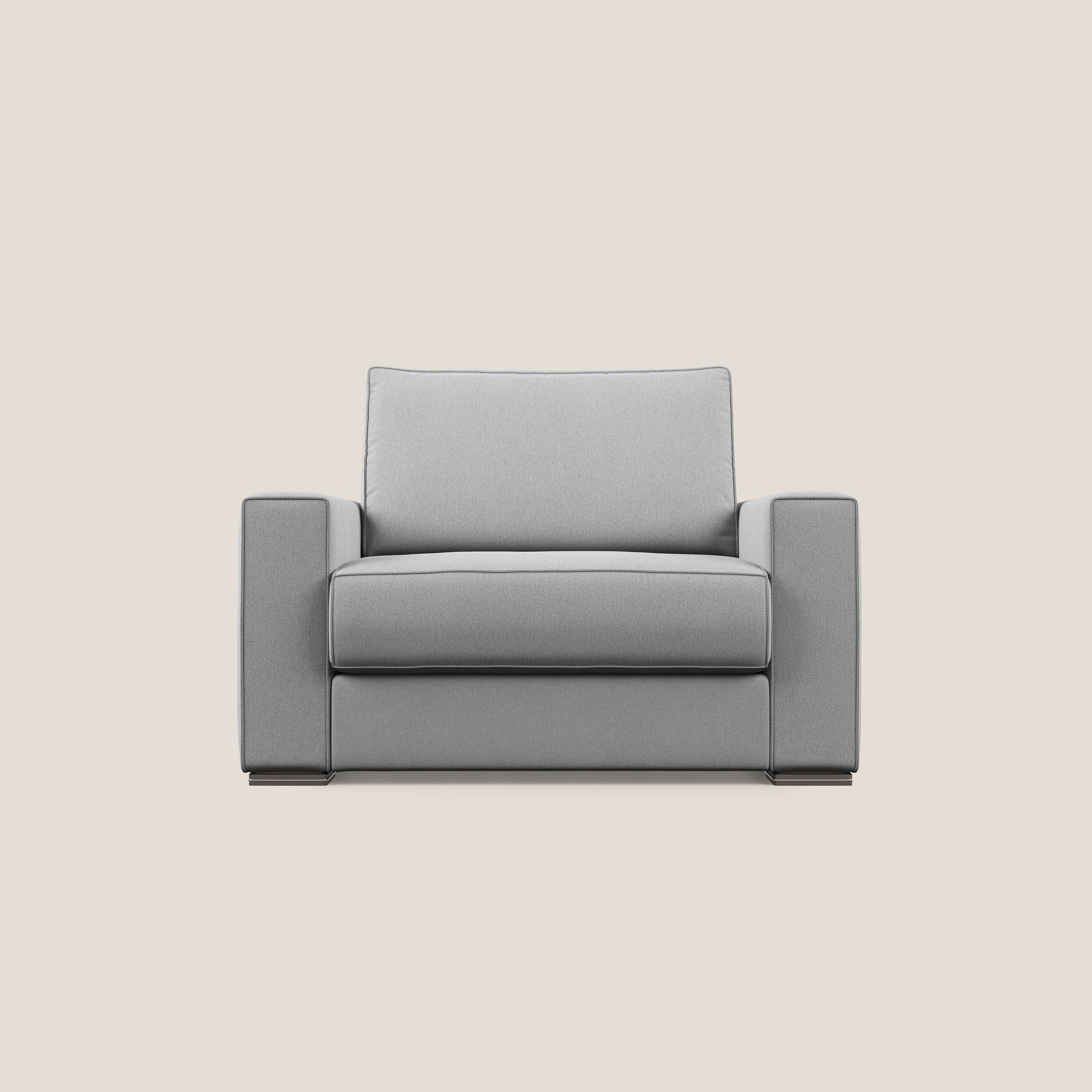 Dream poltrona letto in tessuto smacchiabile T05 grigio - divani.store