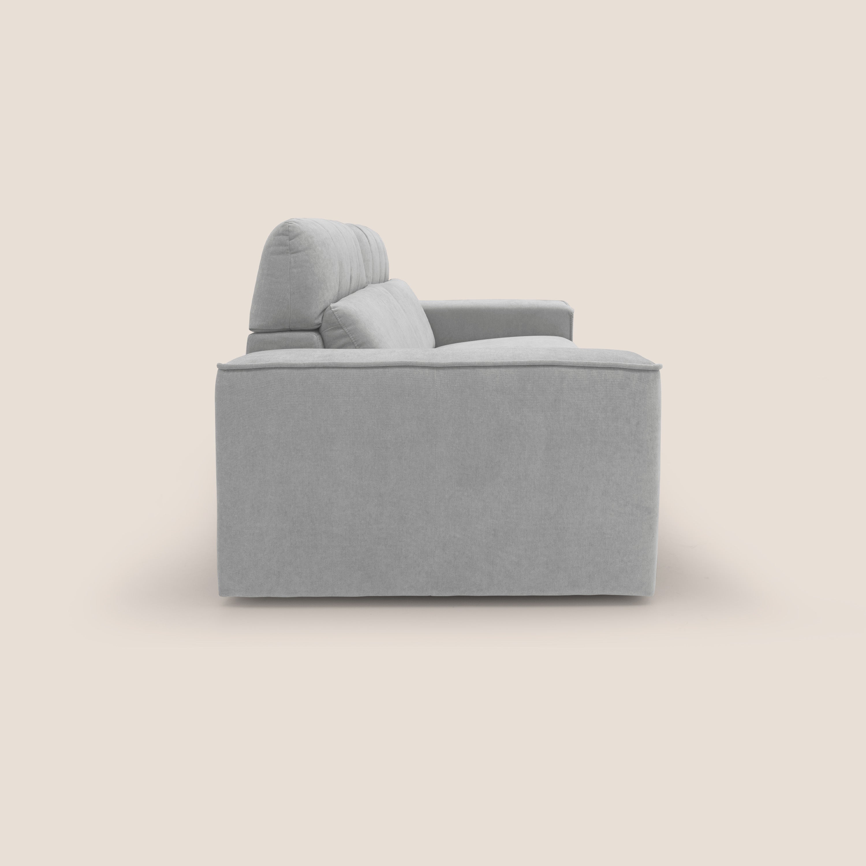 Clark Divano modulare con opzione relax elettrico in tessuto smacchiabile impermeabile T17 grigio - divani.store